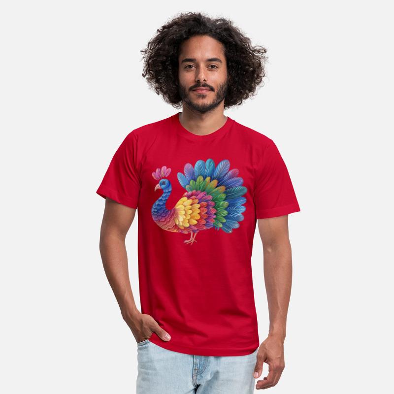 Turkey Rainbow Illustration Farm Animal Farmer