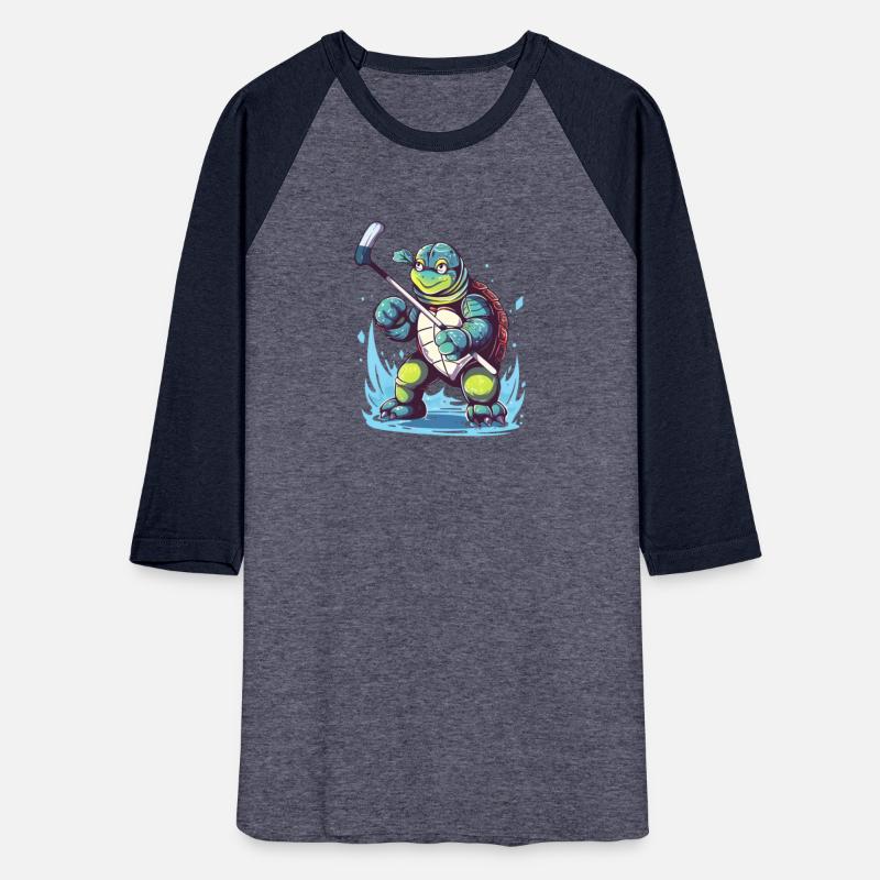 Turtle Ice Hockey Player Hockey Stick Goalie