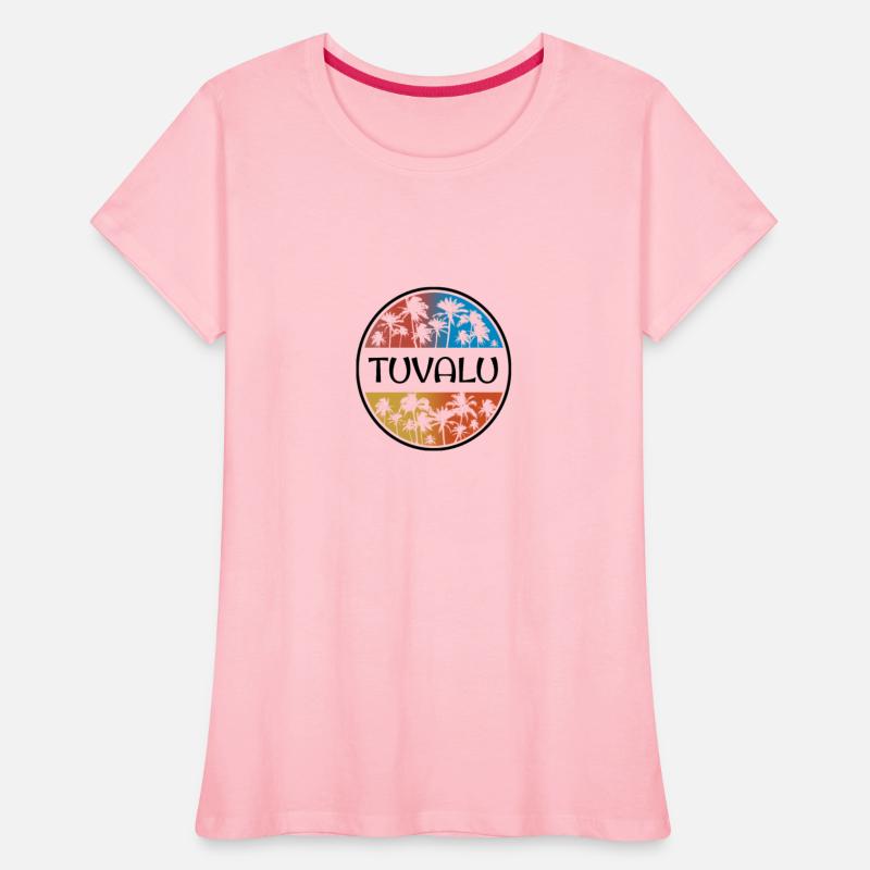 Tuvalu Polynesia Palm Tree Stylish Vacation