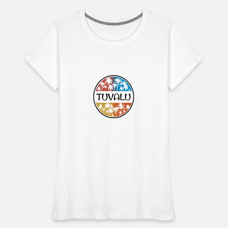 Tuvalu Polynesia Palm Tree Stylish Vacation