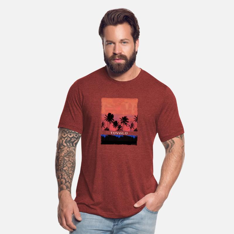 Tuvalu Vacation Souvenir Palm Tree Beach