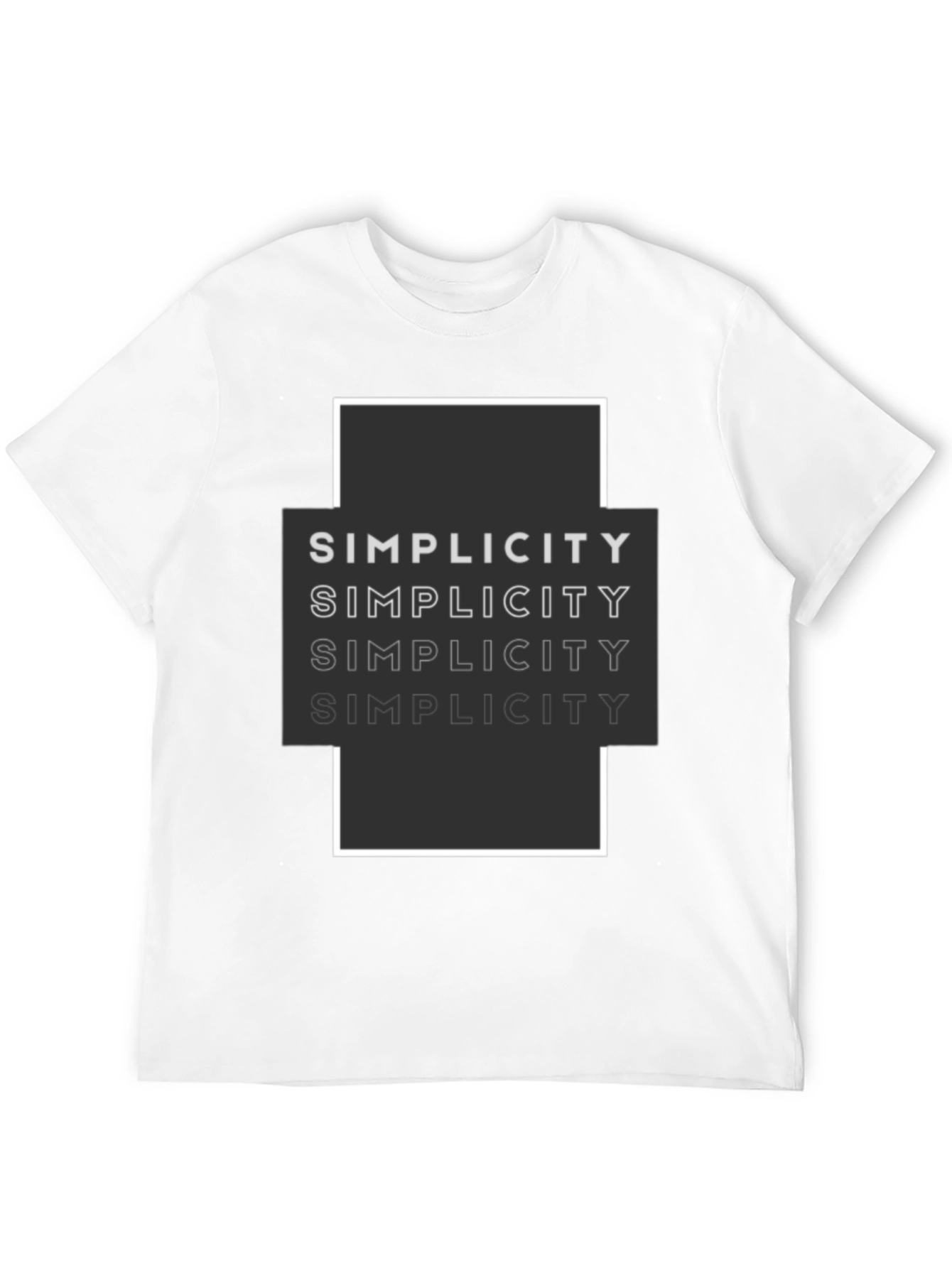 Simplicity Graphic Tee - Modern Minimalist Design