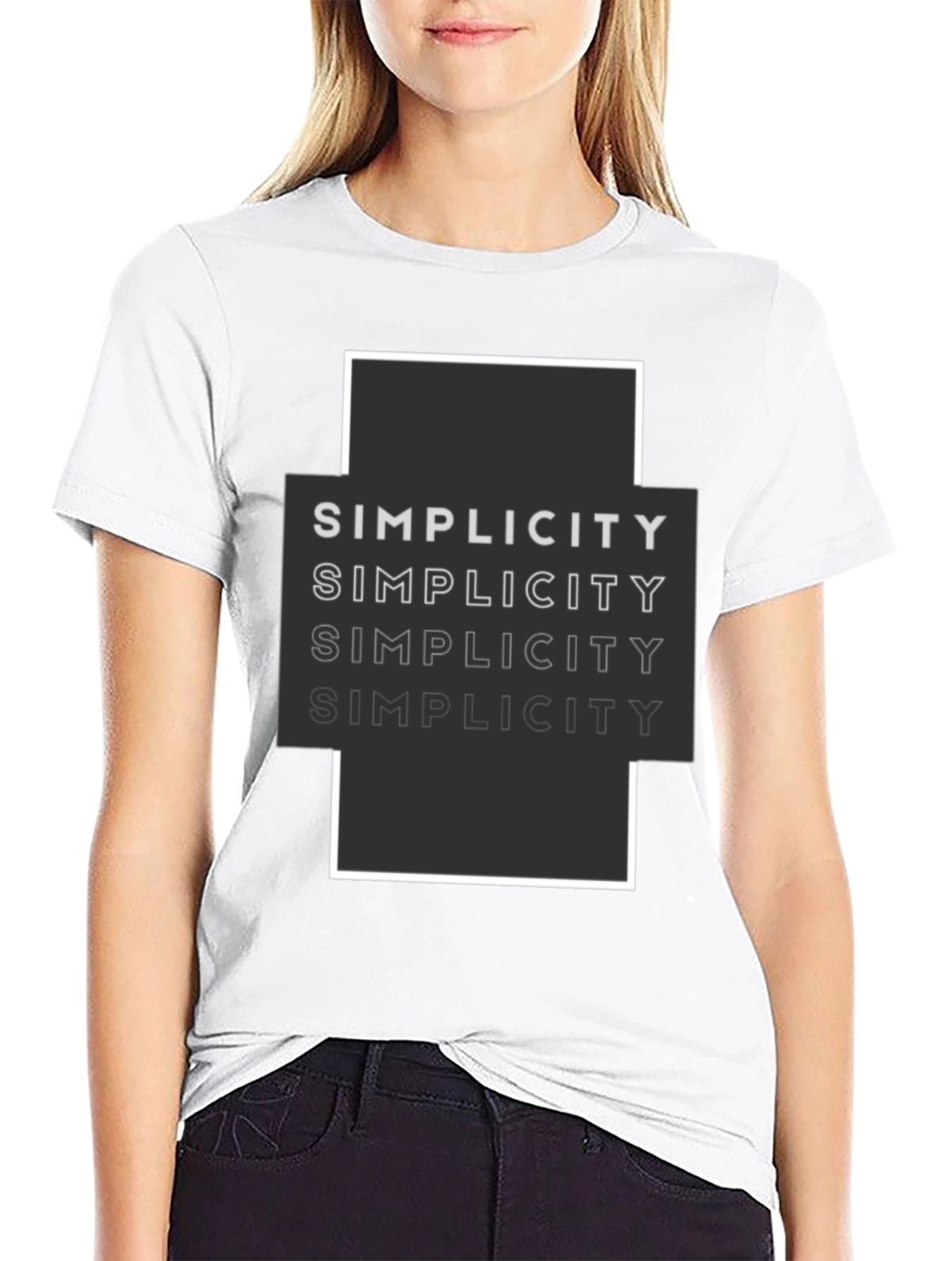 Simplicity Graphic Tee - Modern Minimalist Design