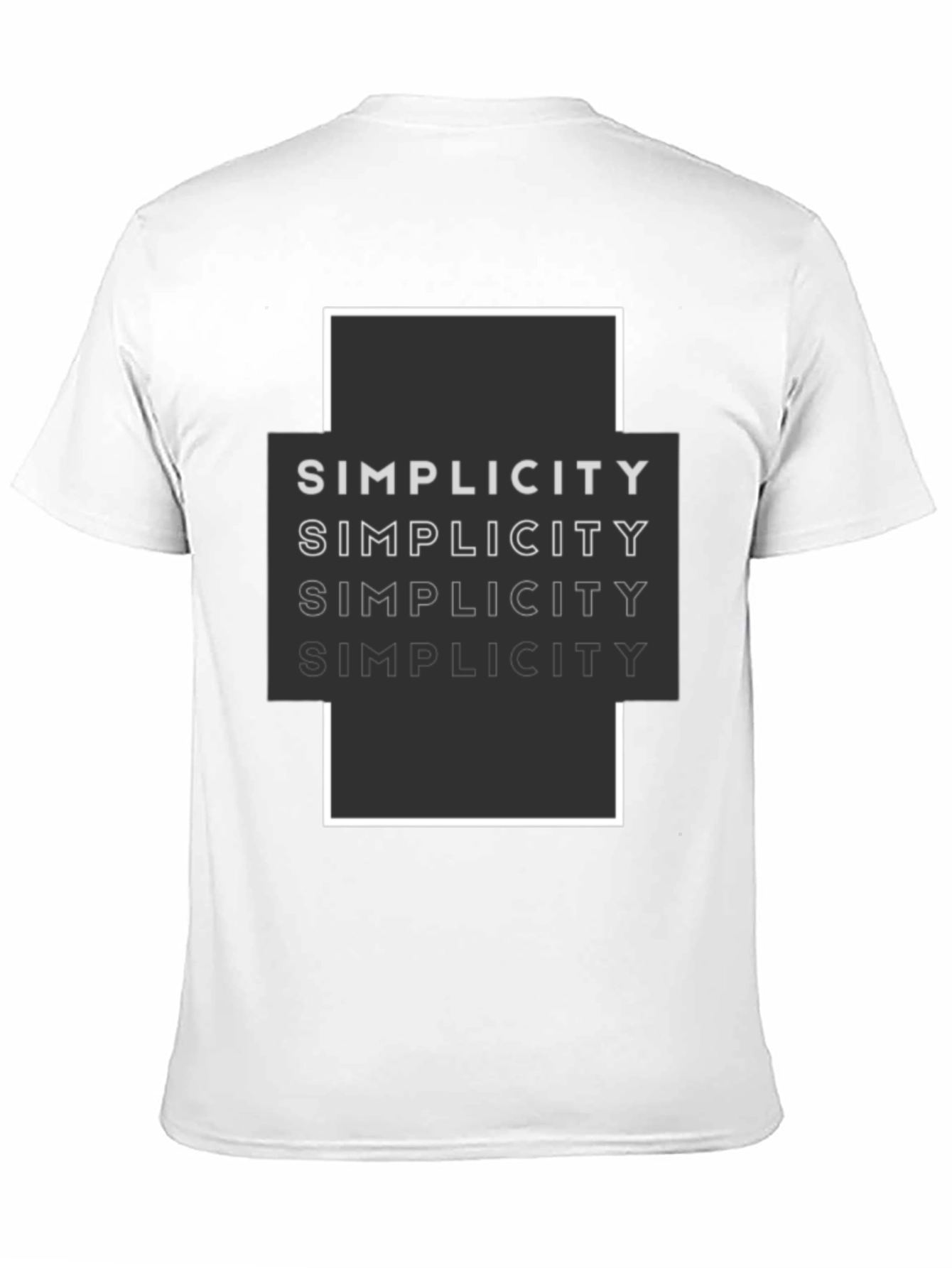 Simplicity Graphic Tee - Modern Minimalist Design