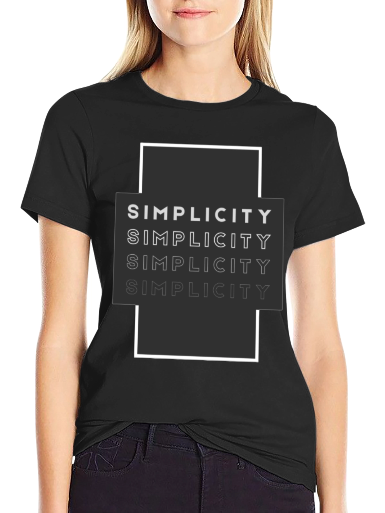Simplicity Graphic Tee - Modern Minimalist Design