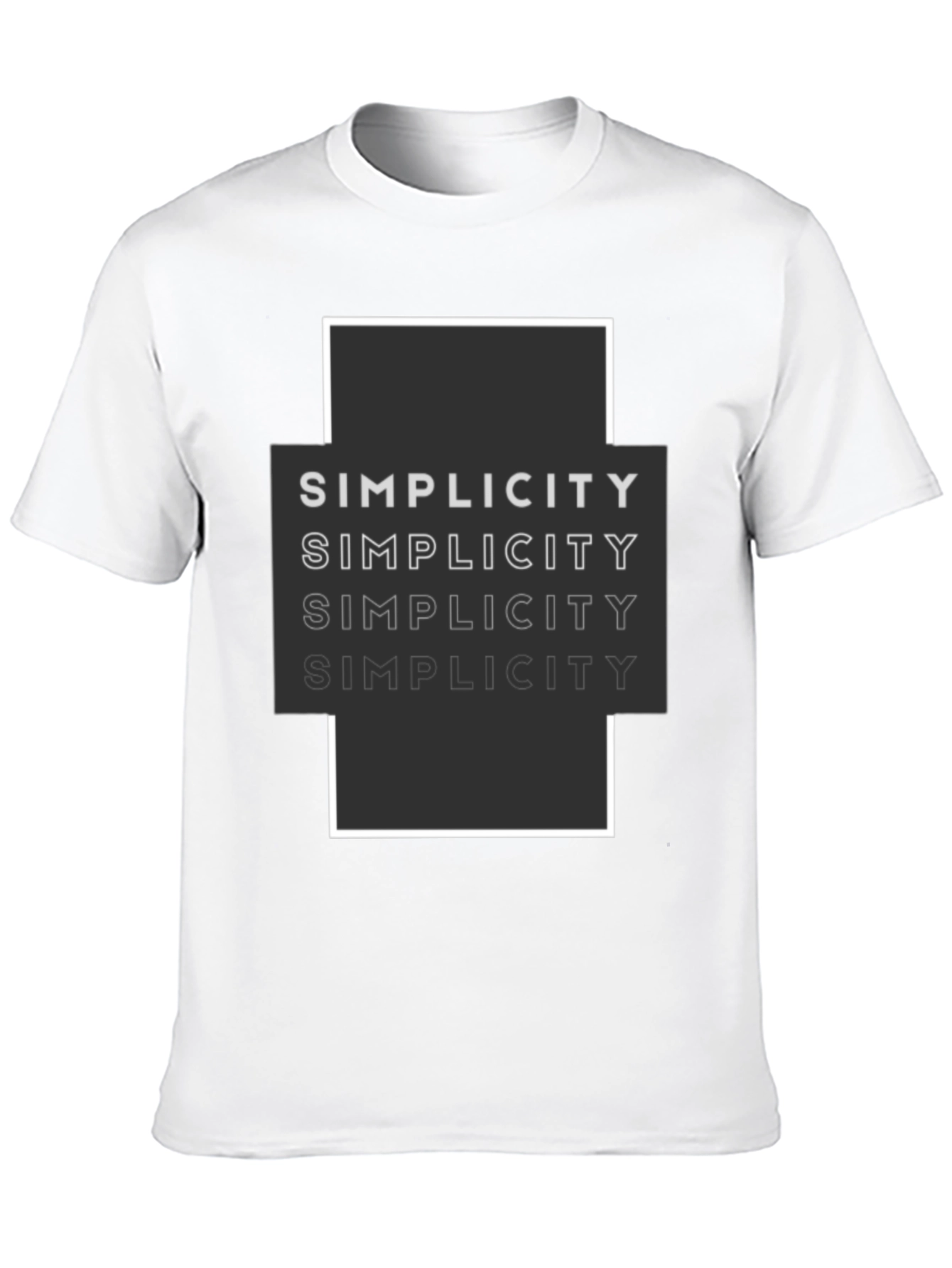 Simplicity Graphic Tee - Modern Minimalist Design