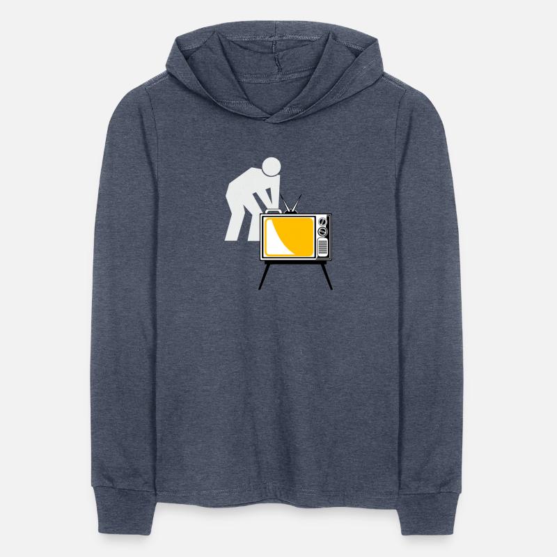 TV show the person holding the television t-shirt