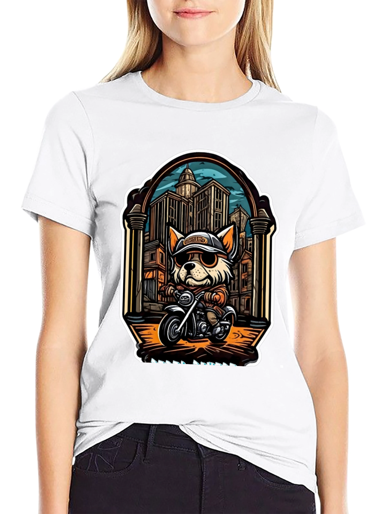 Cool Dog Biker T-Shirt