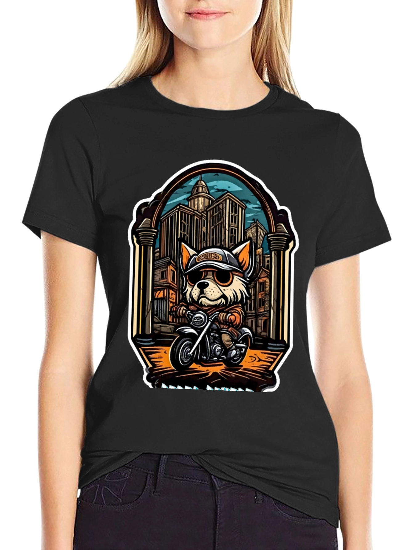 Cool Dog Biker T-Shirt