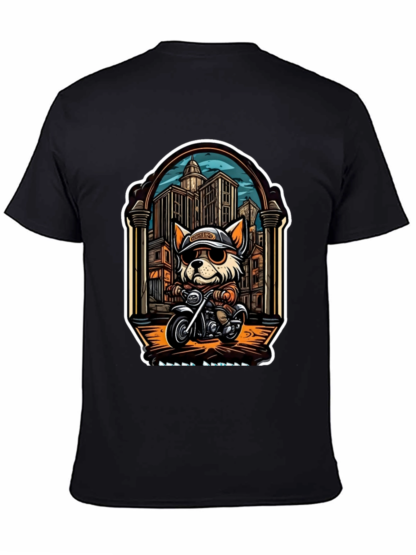 Cool Dog Biker T-Shirt