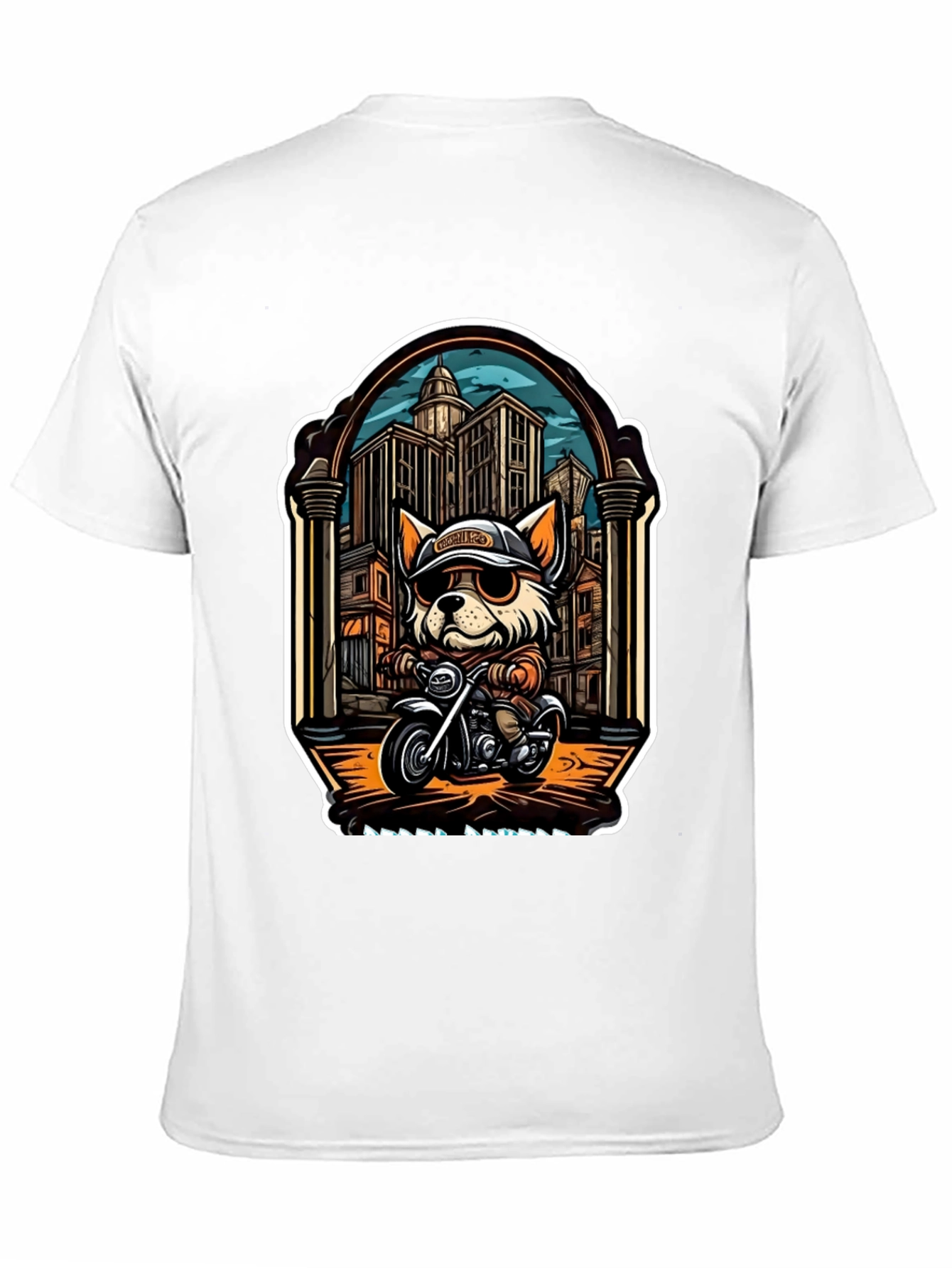 Cool Dog Biker T-Shirt