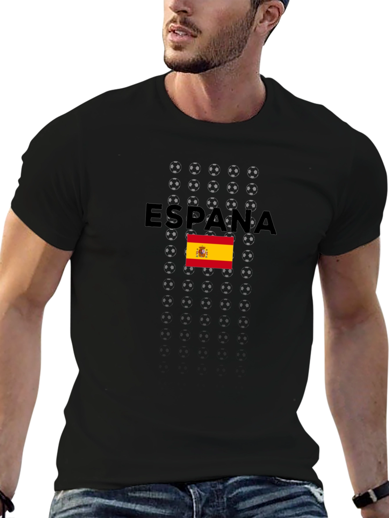España Soccer T-Shirt - Black