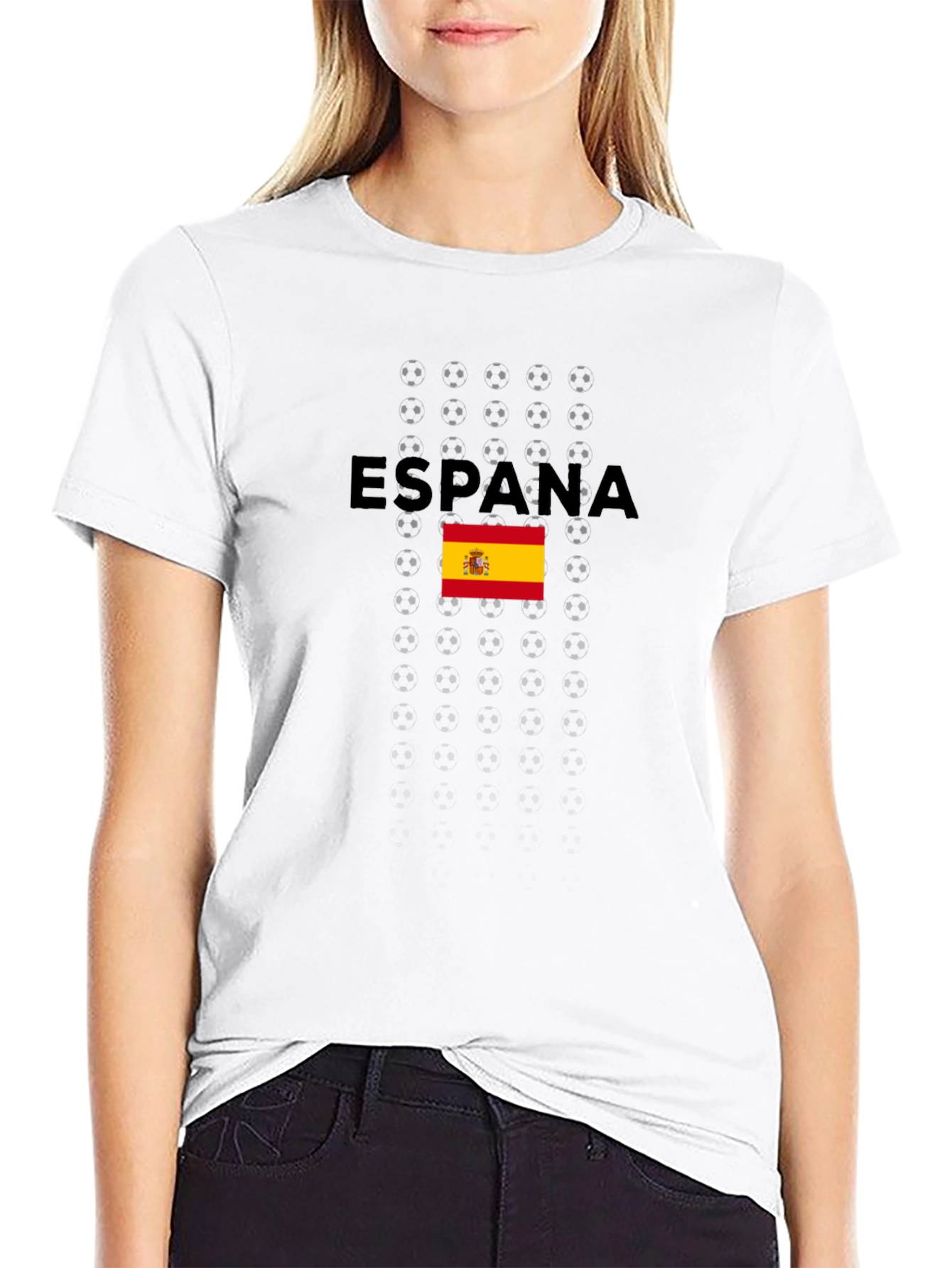 España Soccer T-Shirt - Black