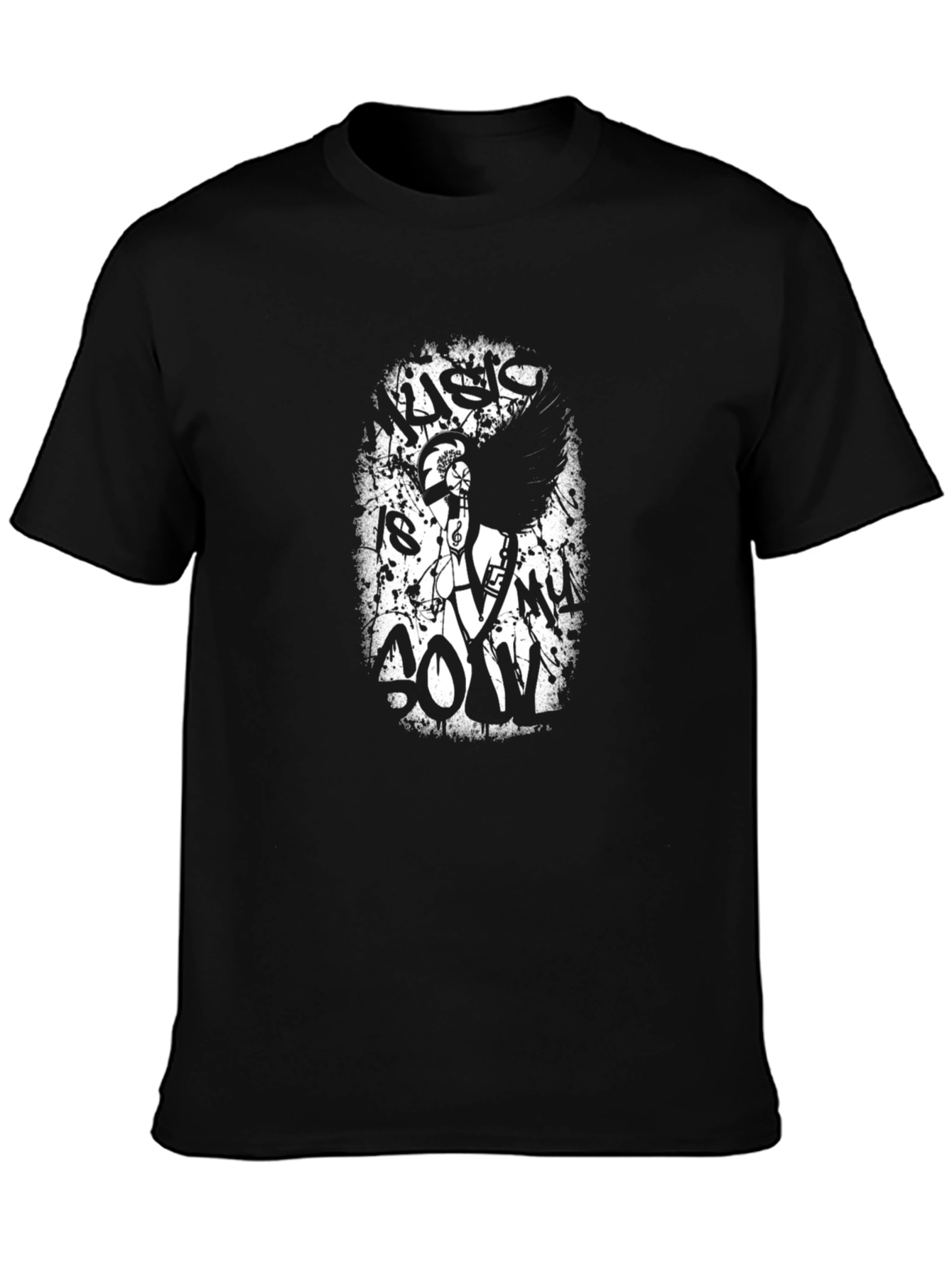 Music is My Soul Graphic T-Shirt