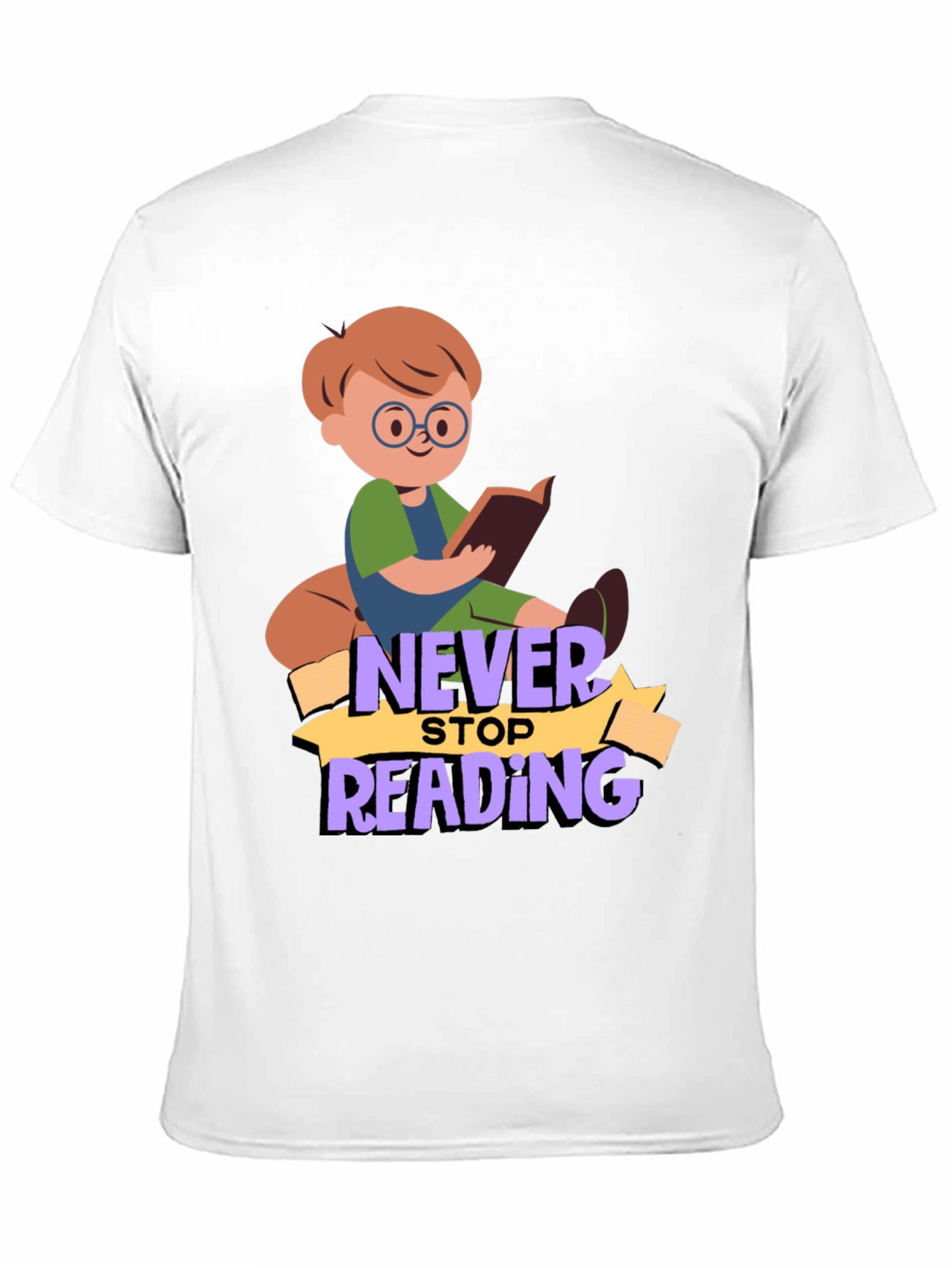 Never Stop Reading Graphic T-Shirt