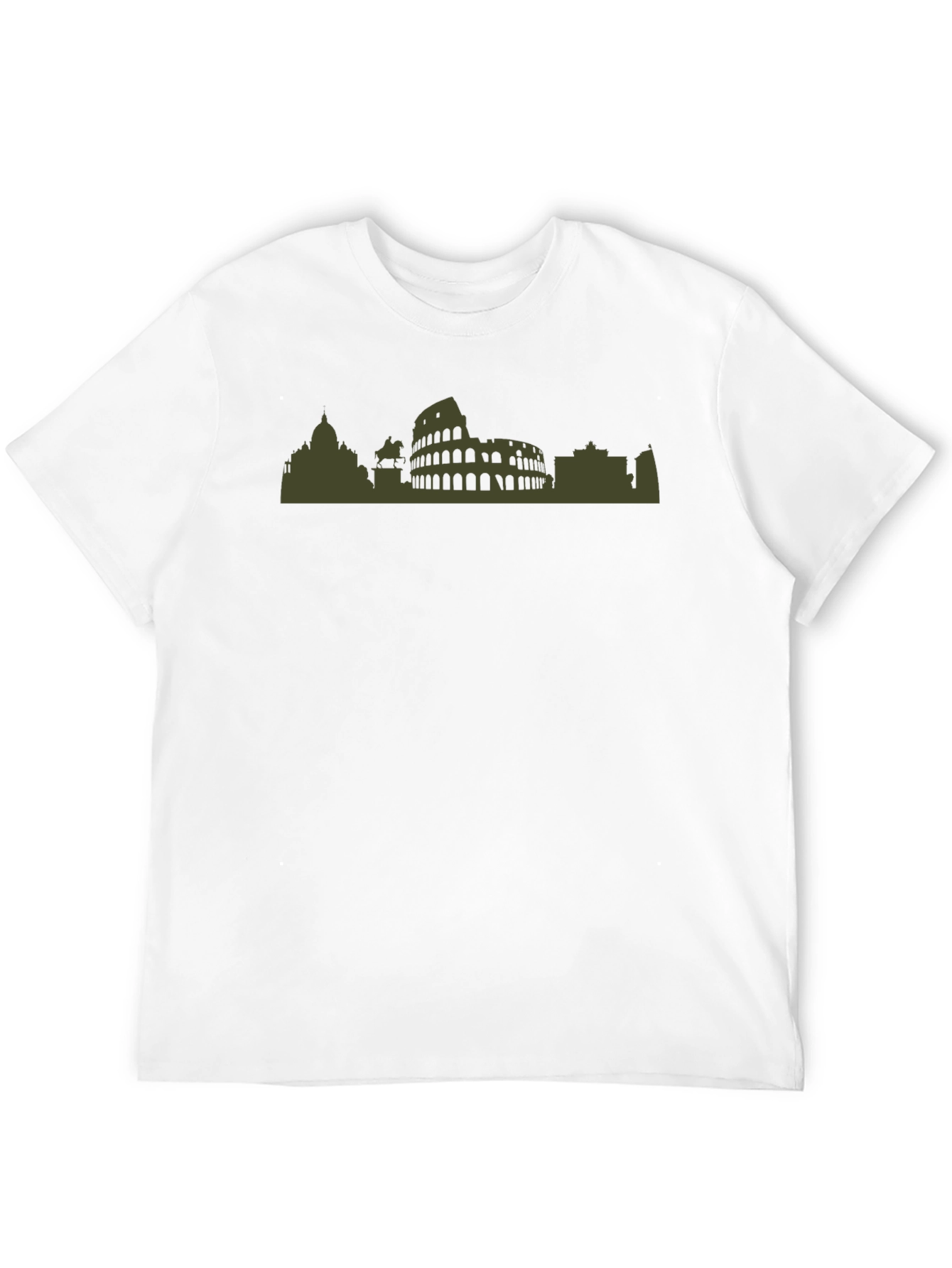 Rome Skyline Graphic Tee - Black