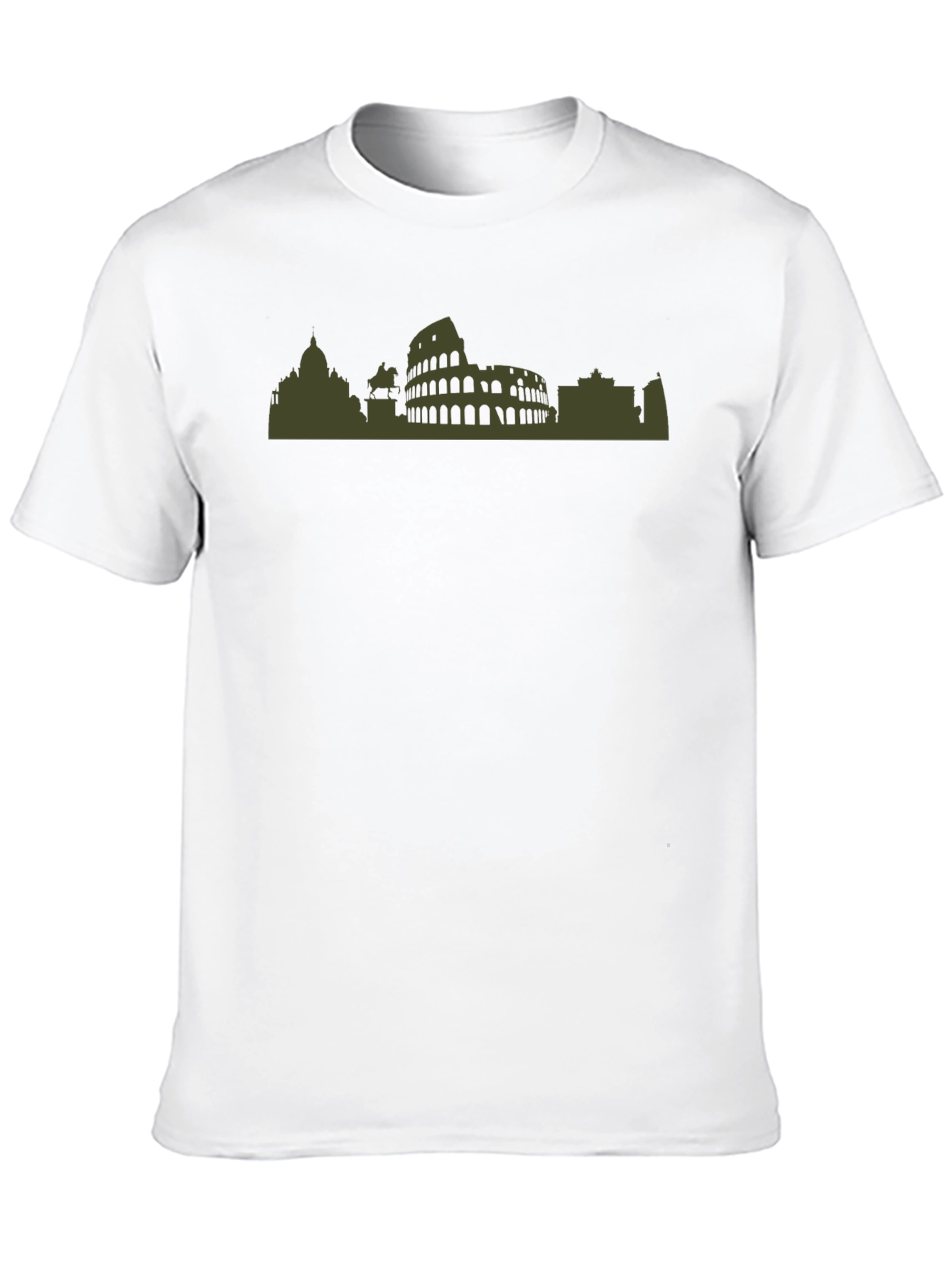 Rome Skyline Graphic Tee - Black