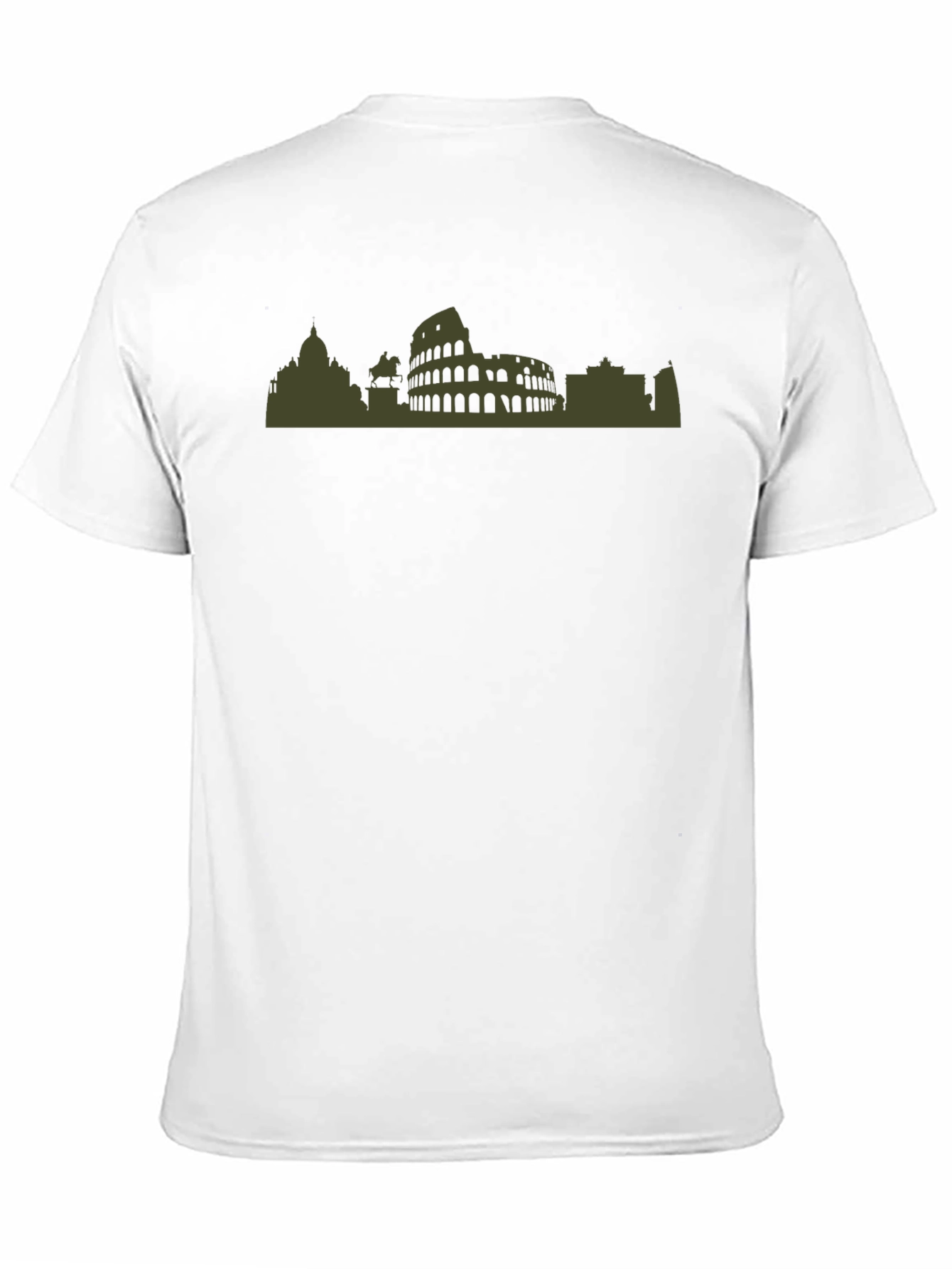 Rome Skyline Graphic Tee - Black