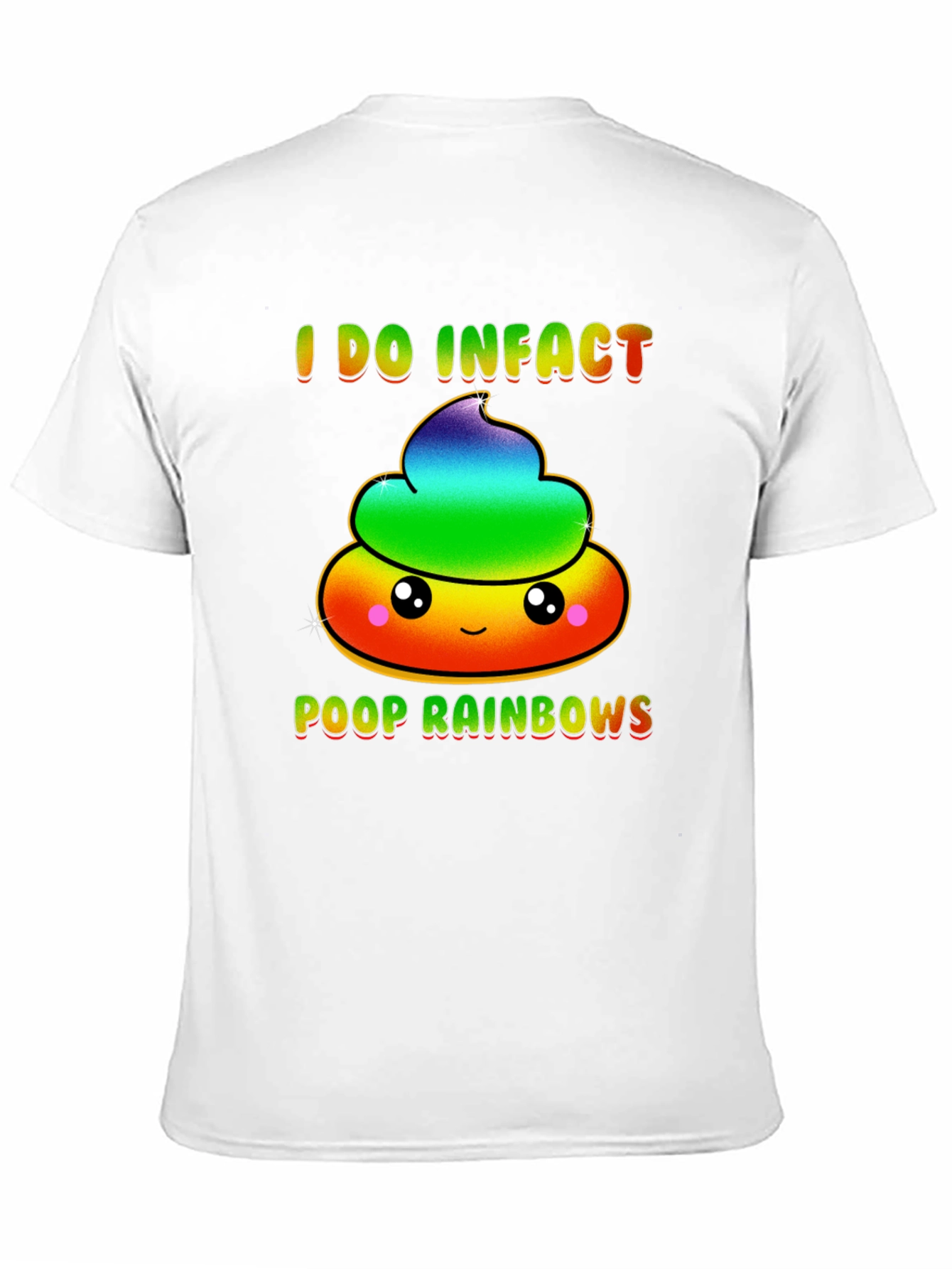 Rainbow Poop T-Shirt Funny Graphic Tee
