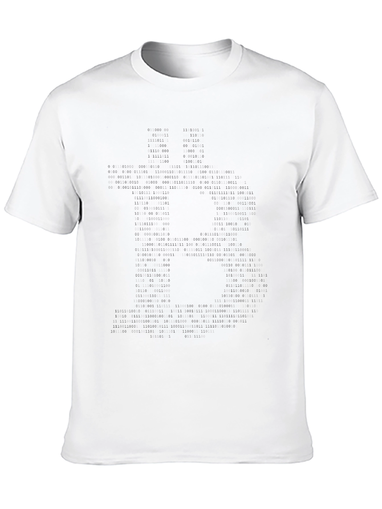 Binary Code Graphic Tee - Black