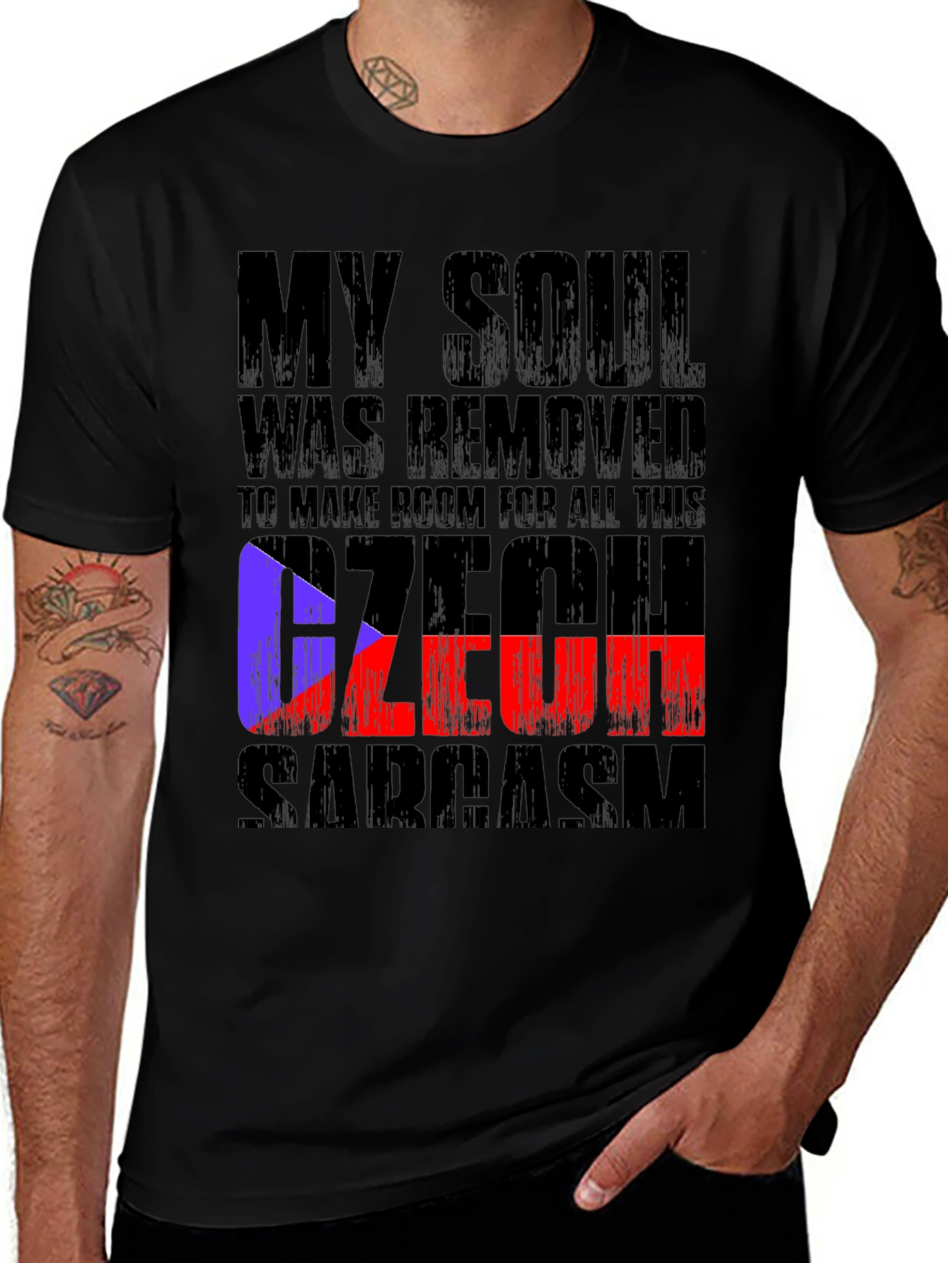 Czech Sarcasm T-Shirt - Soul Removed Tee