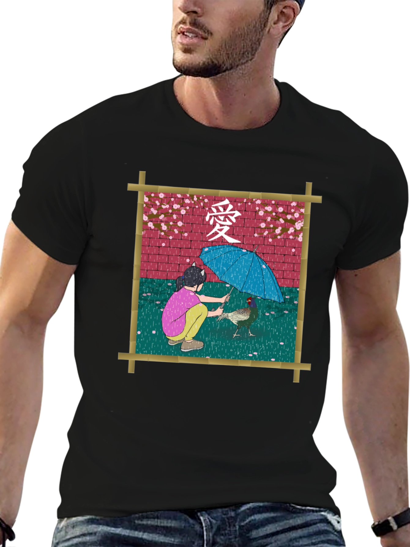 Artistic Graphic Print Tee
