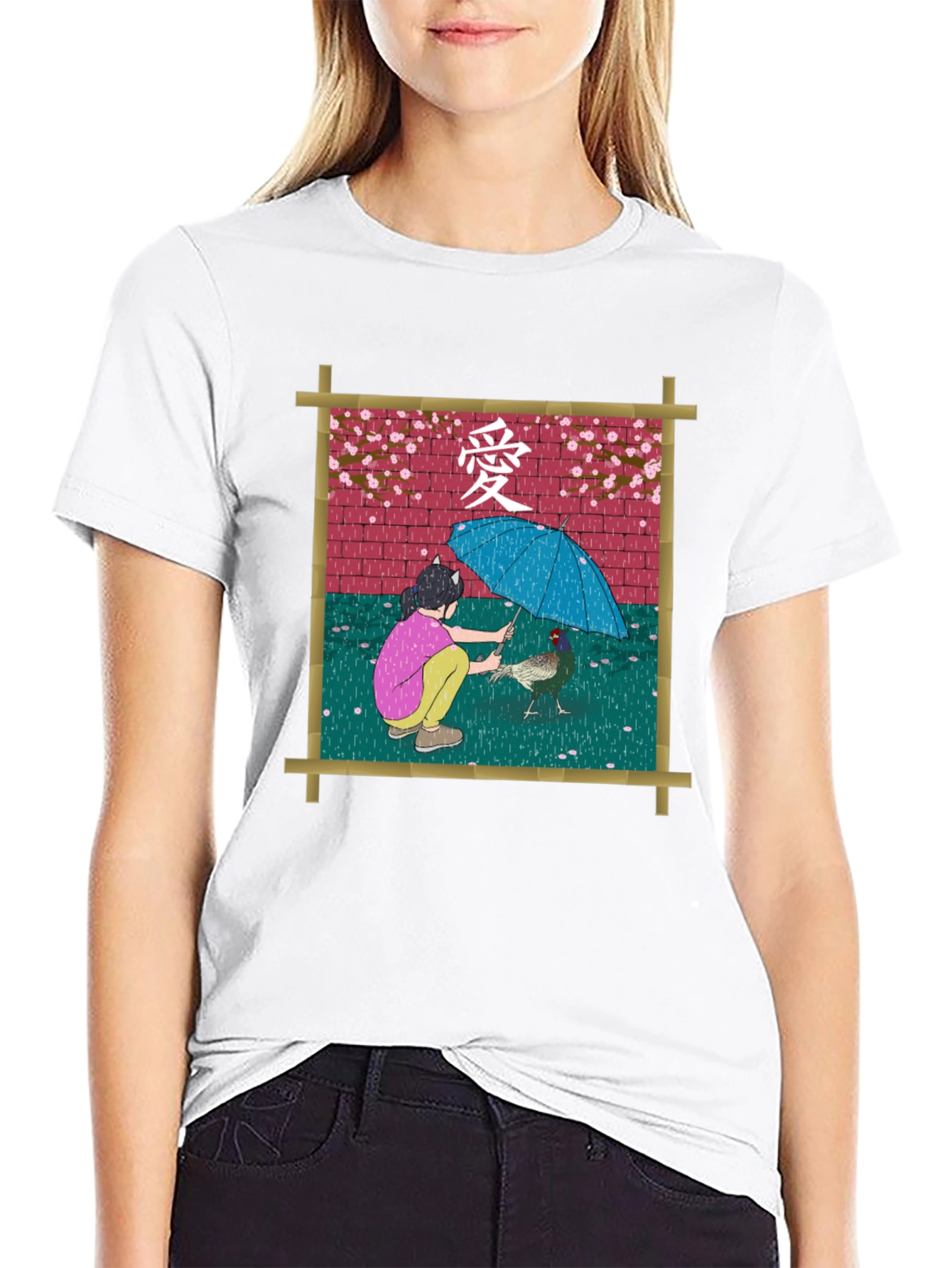 Artistic Graphic Print Tee