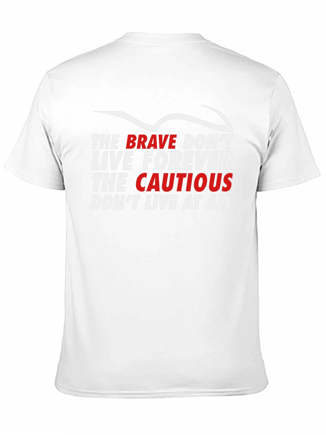 Brave vs. Cautious Graphic Tee - Black