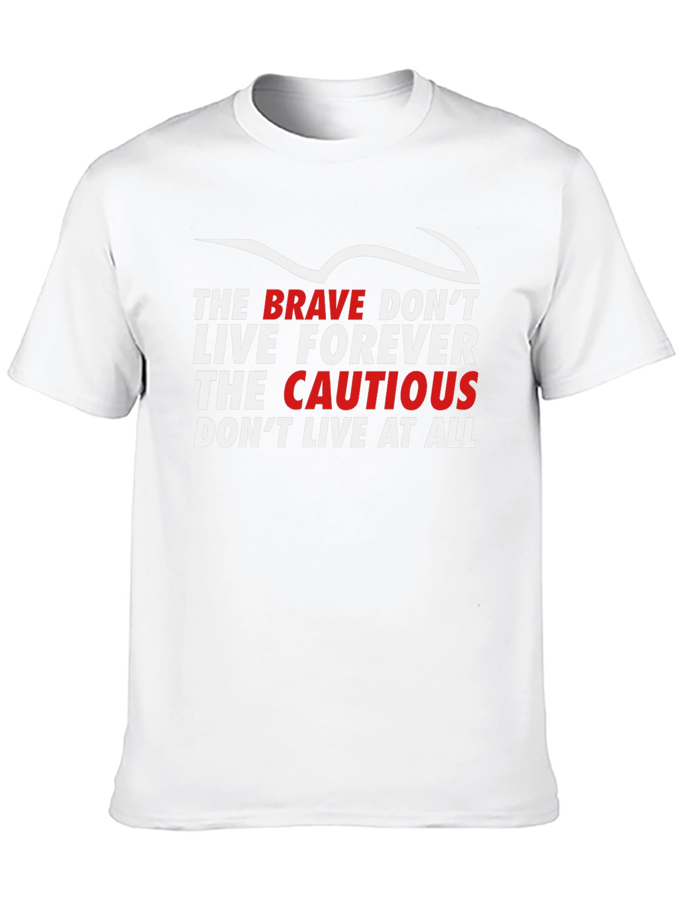 Brave vs. Cautious Graphic Tee - Black