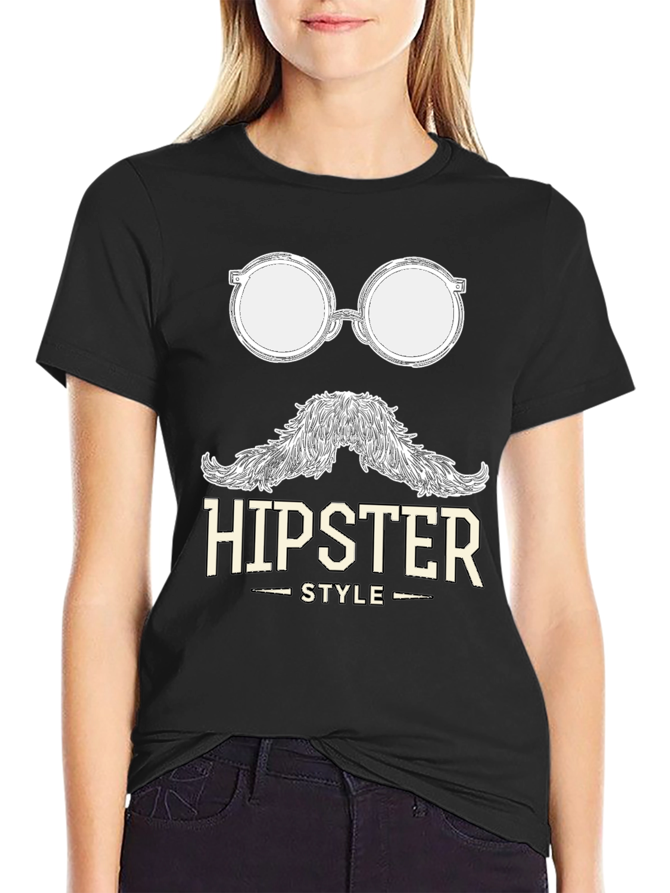 Hipster Style Graphic T-Shirt - Cool & Casual