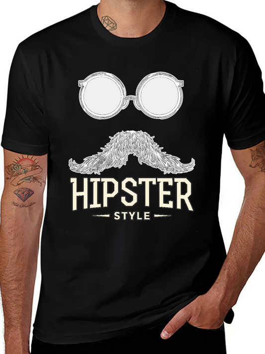 Hipster Style Graphic T-Shirt - Cool & Casual