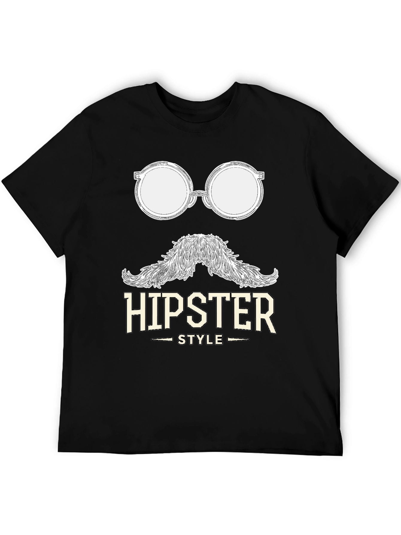 Hipster Style Graphic T-Shirt - Cool & Casual