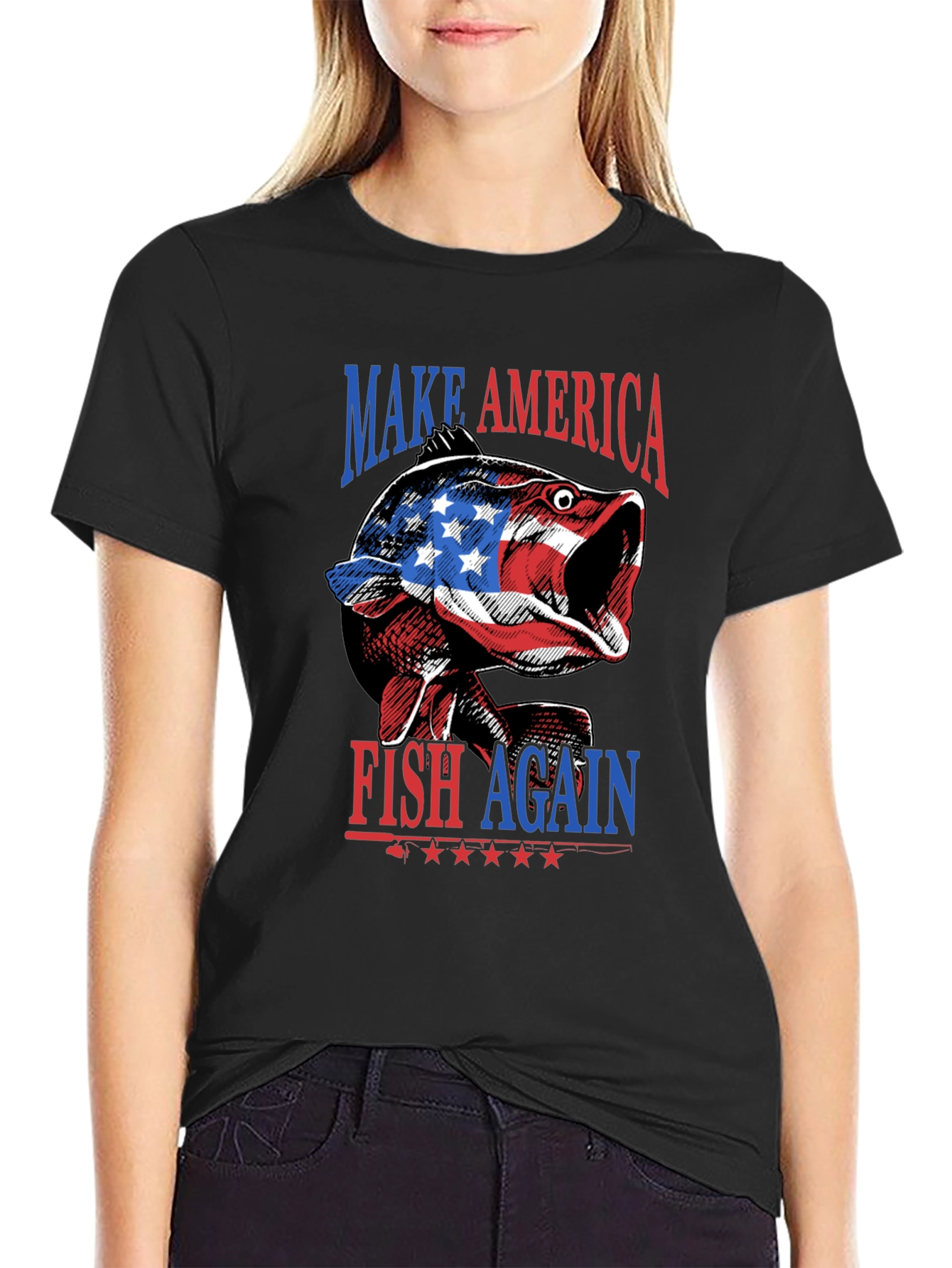 Make America Fish Again Patriotic T-Shirt