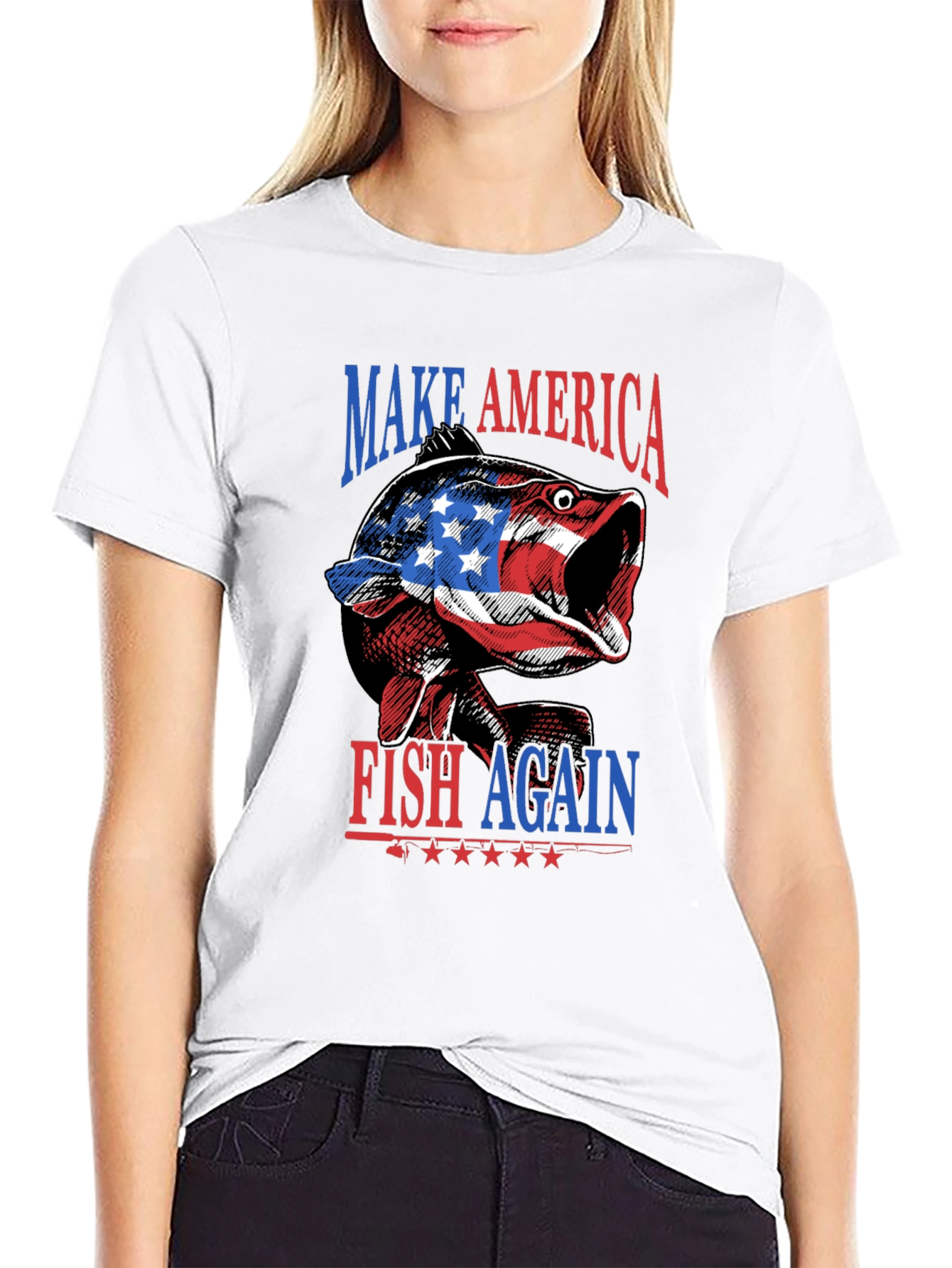 Make America Fish Again Patriotic T-Shirt