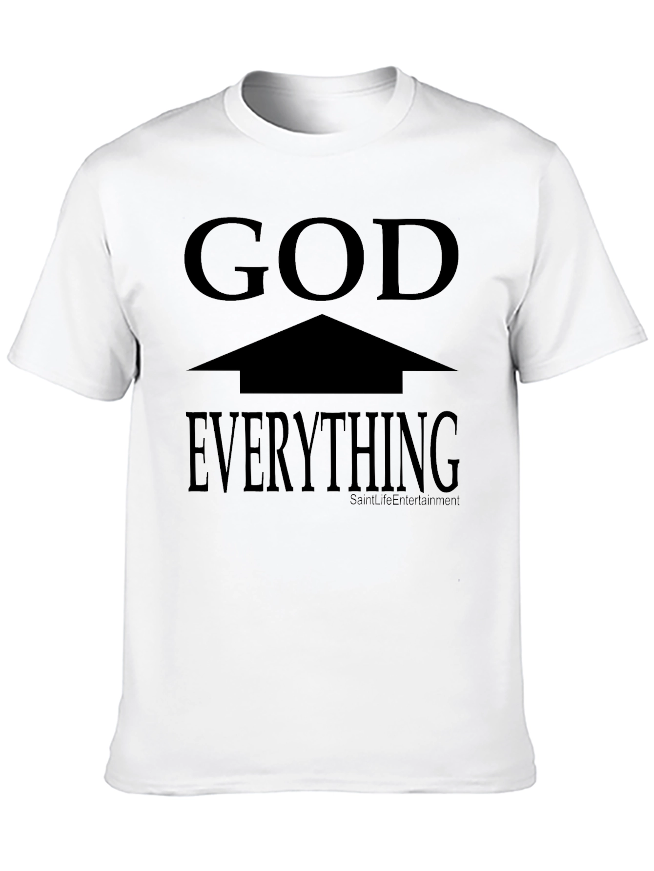 God is Above Everything Black T-Shirt