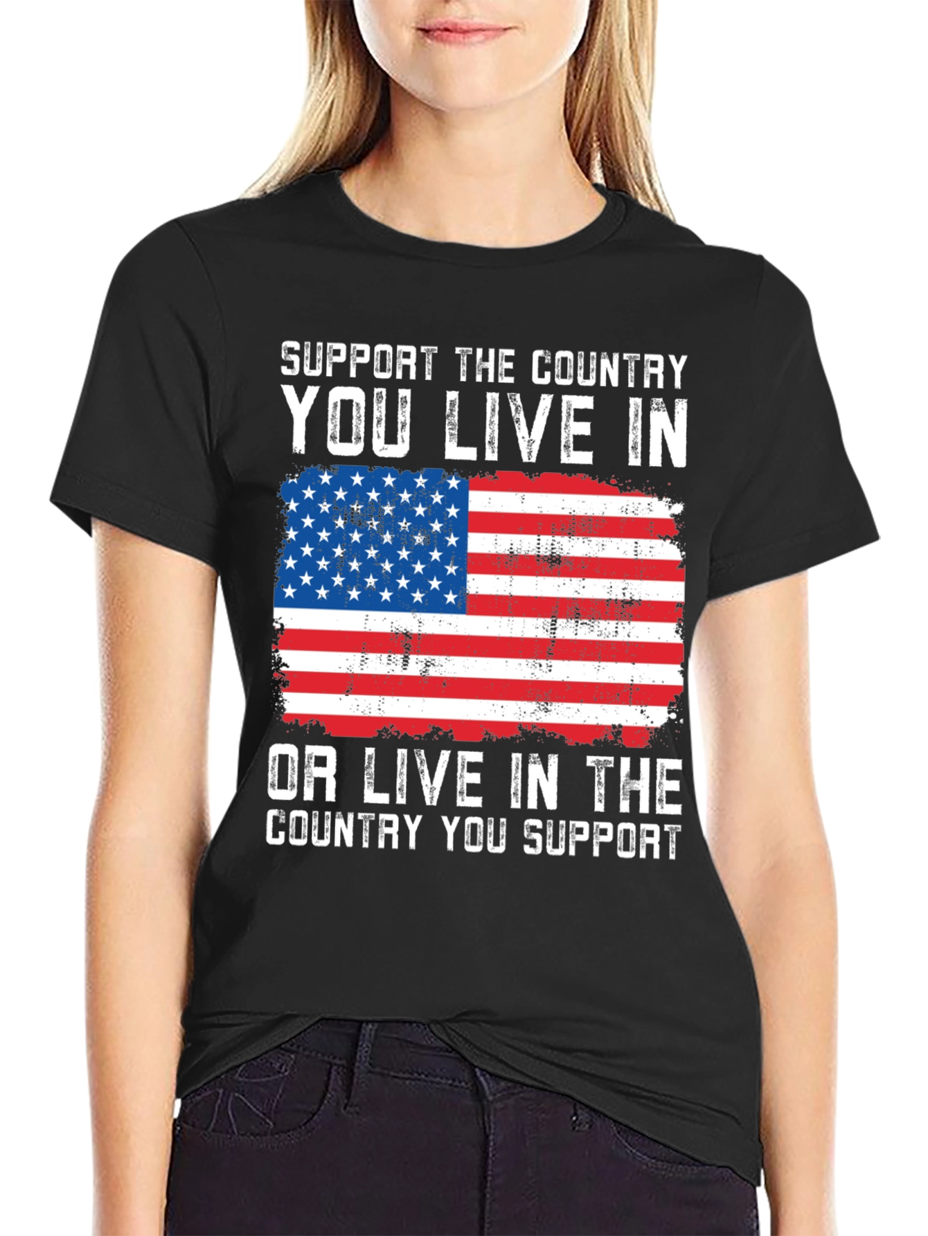Support the Country Graphic T-Shirt
