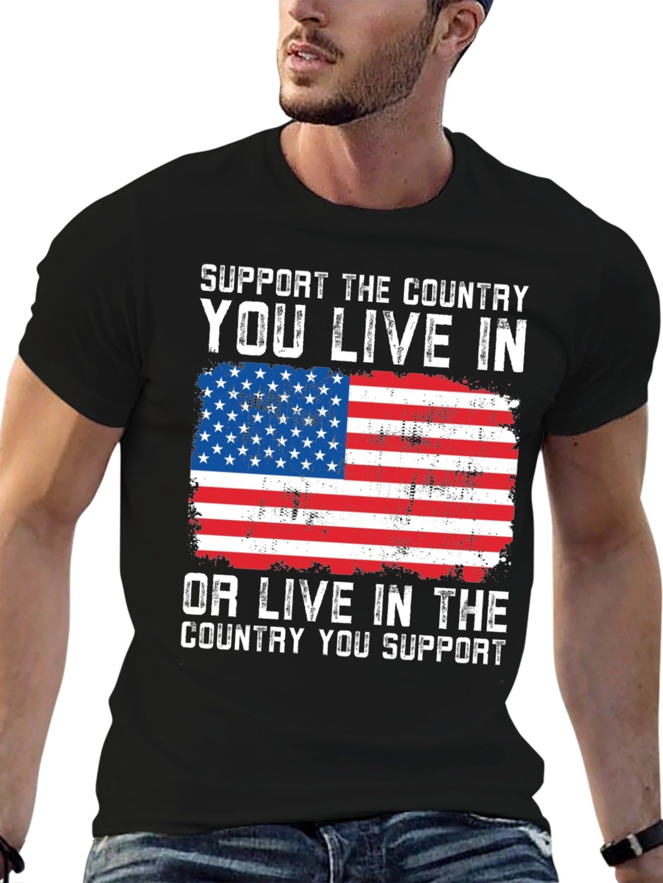 Support the Country Graphic T-Shirt