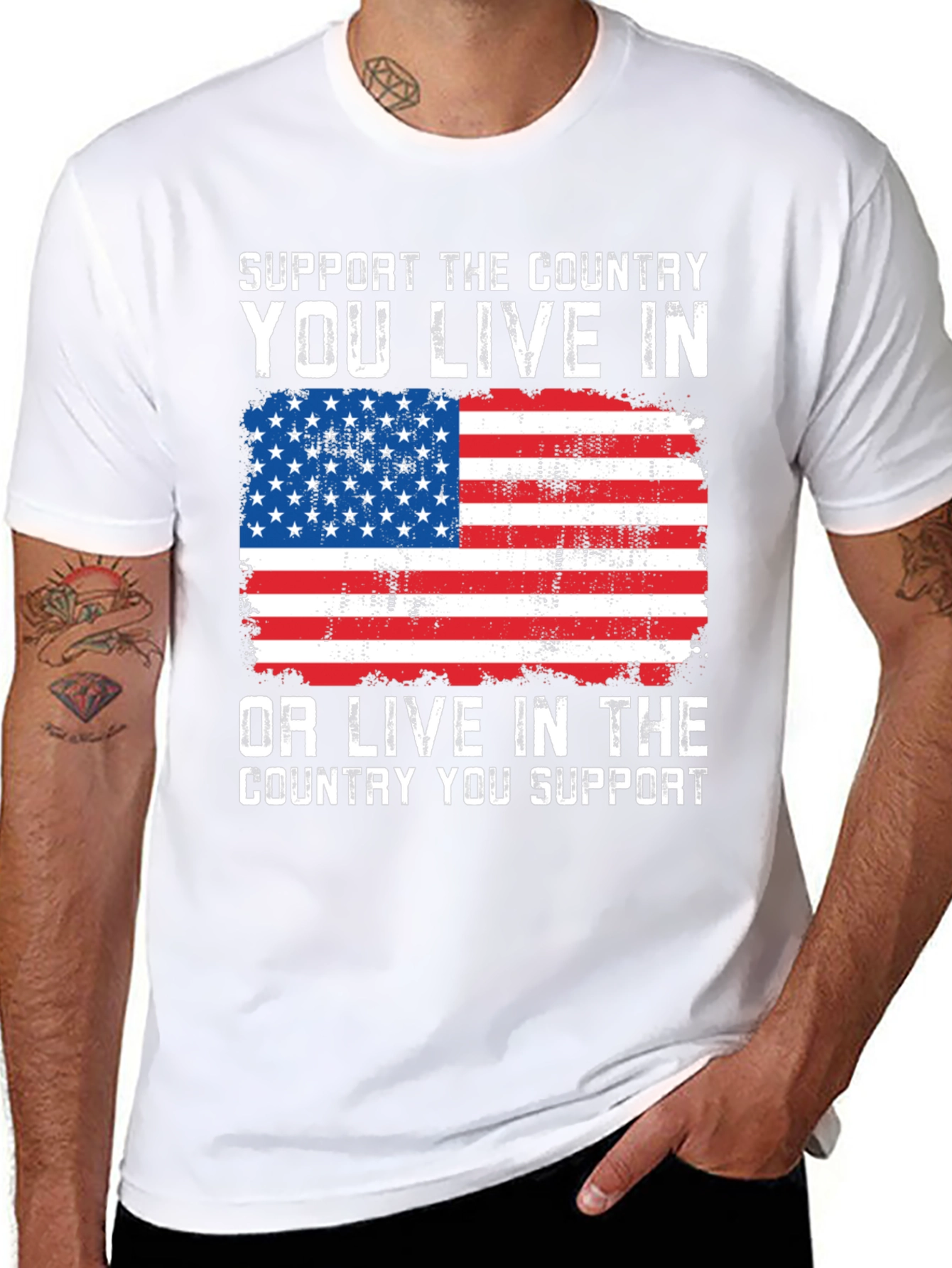 Support the Country Graphic T-Shirt