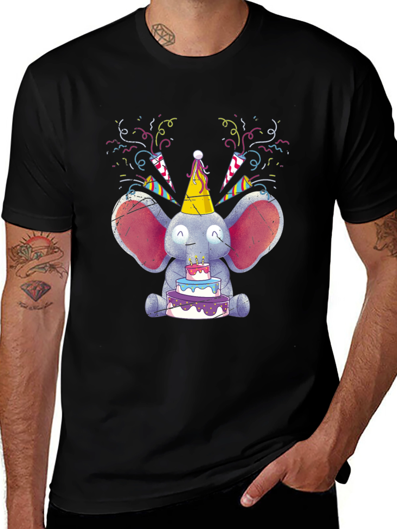 Cute Elephant Birthday T-Shirt