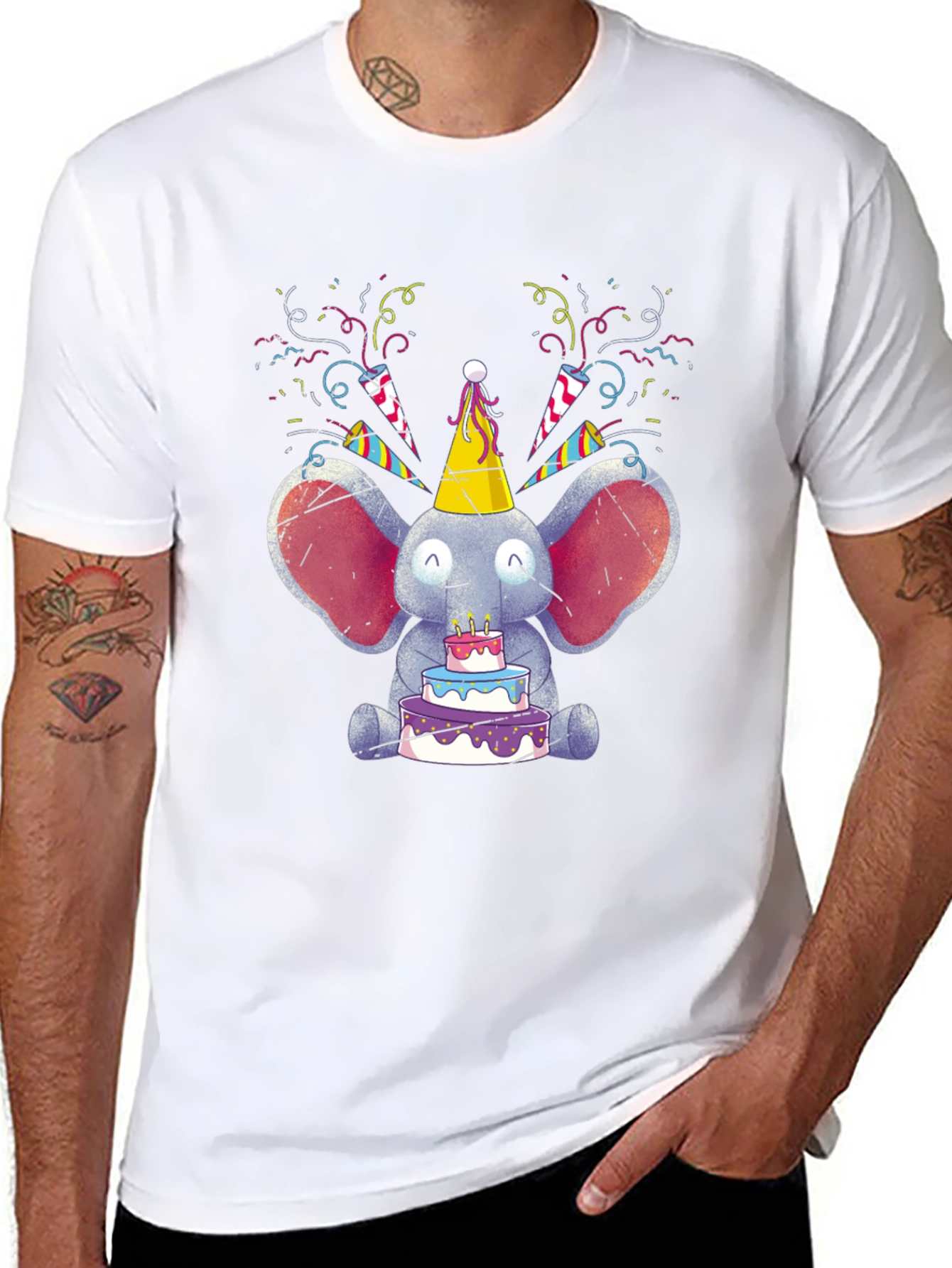 Cute Elephant Birthday T-Shirt