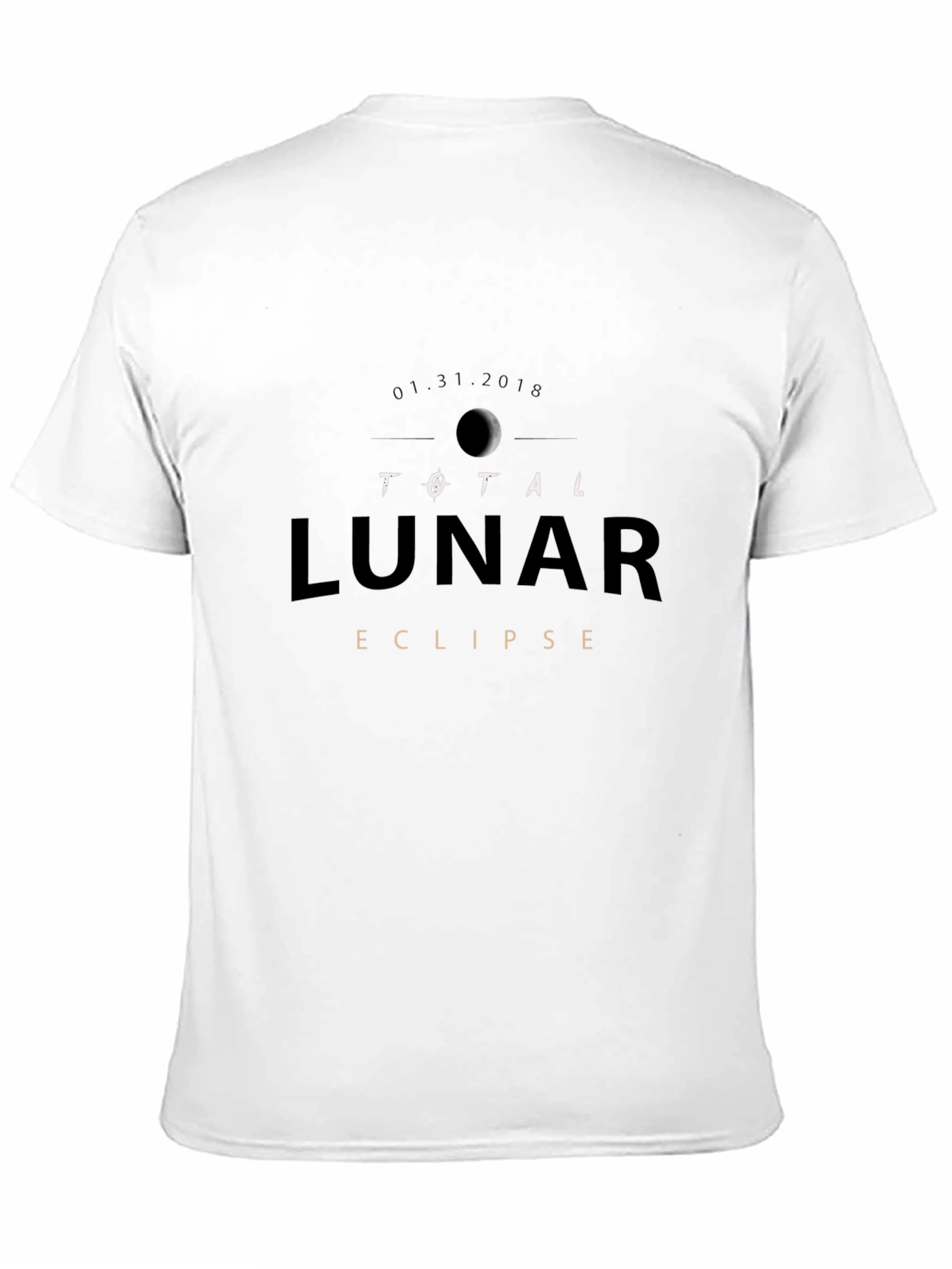 Total Lunar Eclipse Black T-Shirt