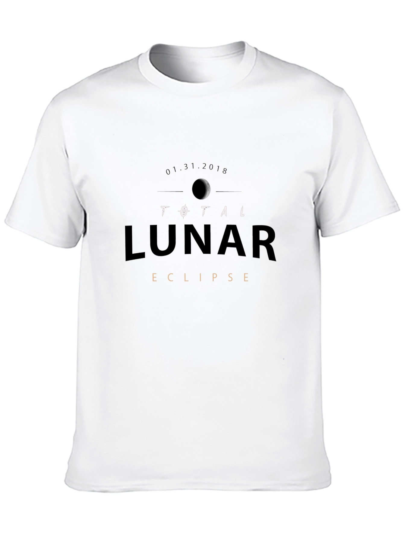 Total Lunar Eclipse Black T-Shirt
