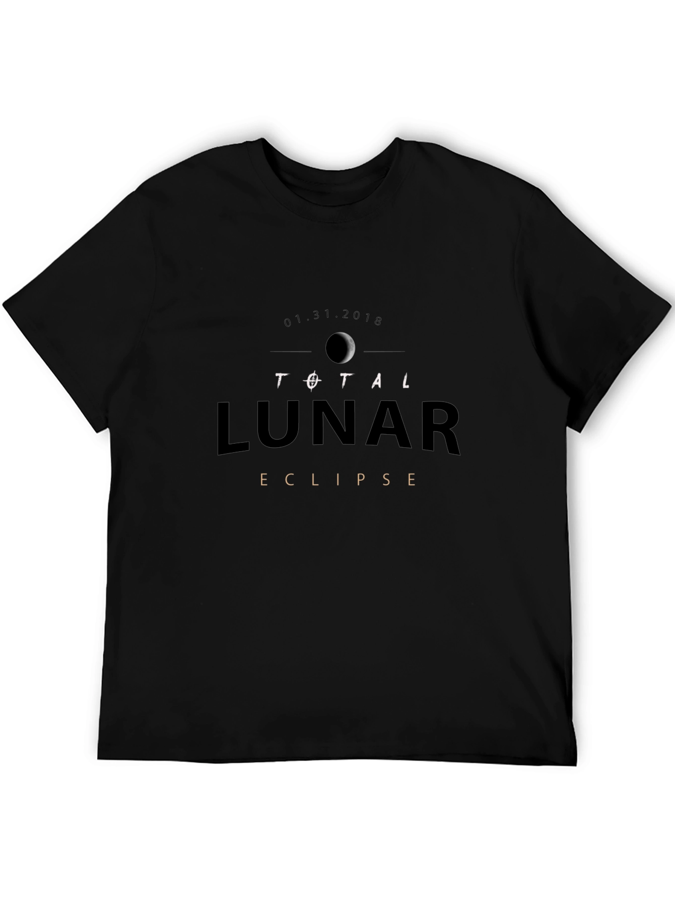 Total Lunar Eclipse Black T-Shirt