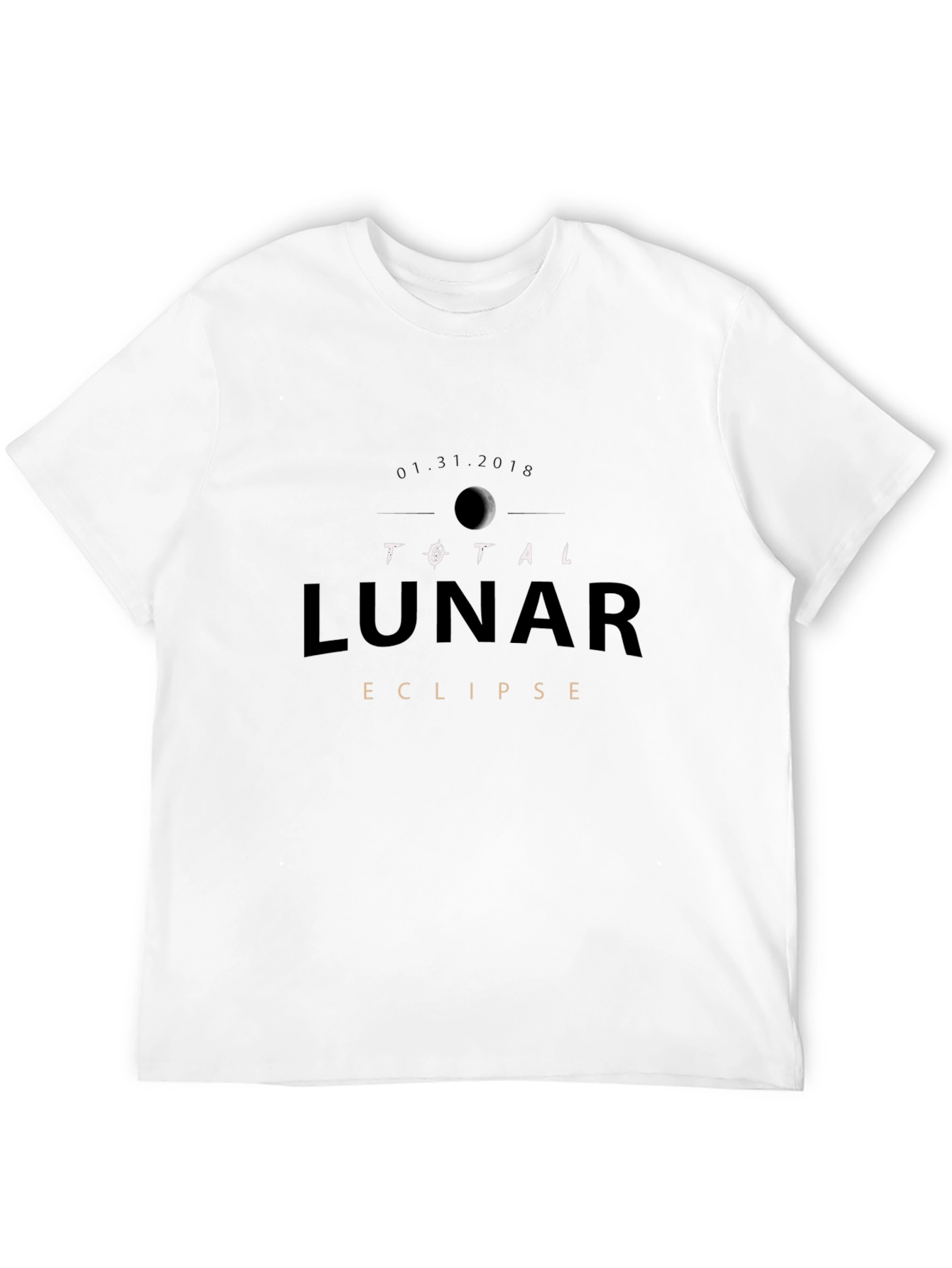 Total Lunar Eclipse Black T-Shirt