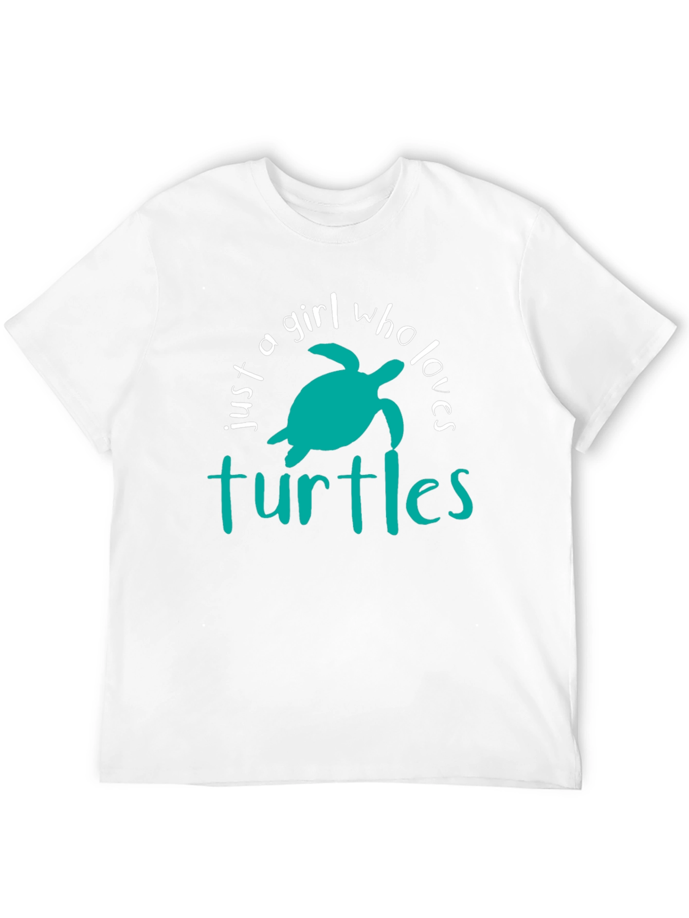 Just A Girl Who Loves Turtles Black Graphic Tee