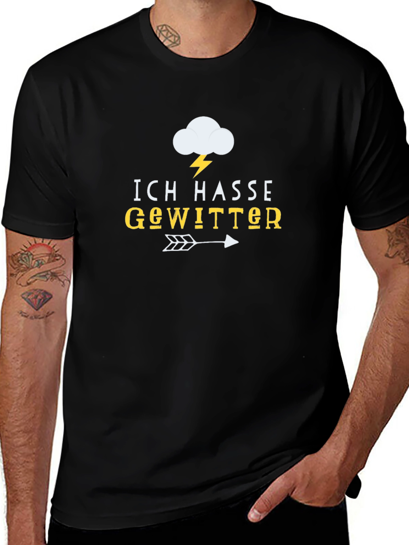 Ich Hasse Gewitter T-Shirt - Storm Cloud Tee