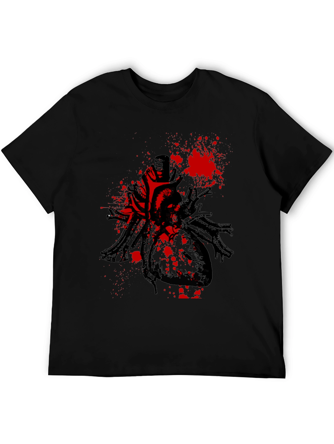 Cyberpunk Heart T-Shirt - Black Graphic Tee