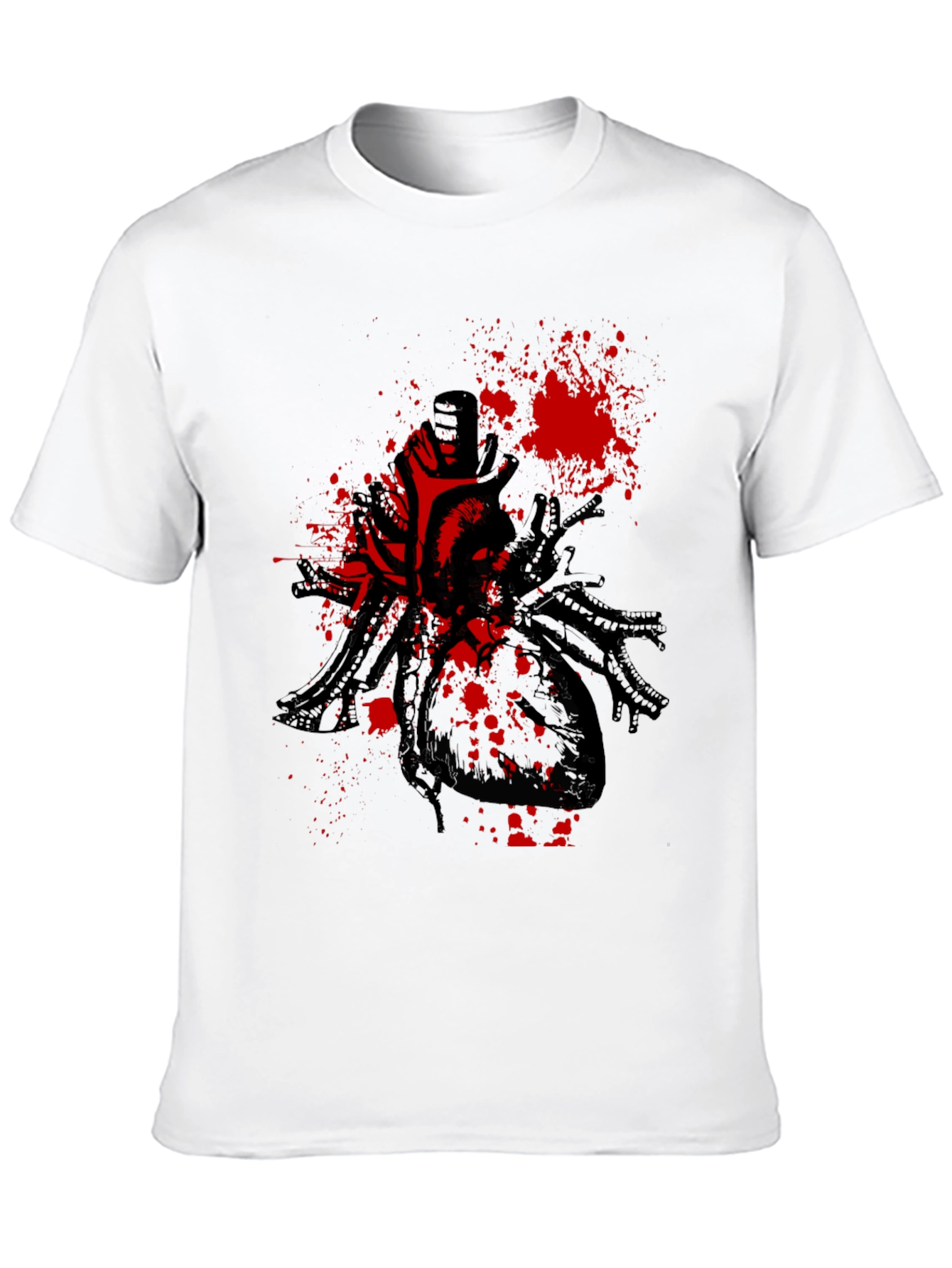 Cyberpunk Heart T-Shirt - Black Graphic Tee