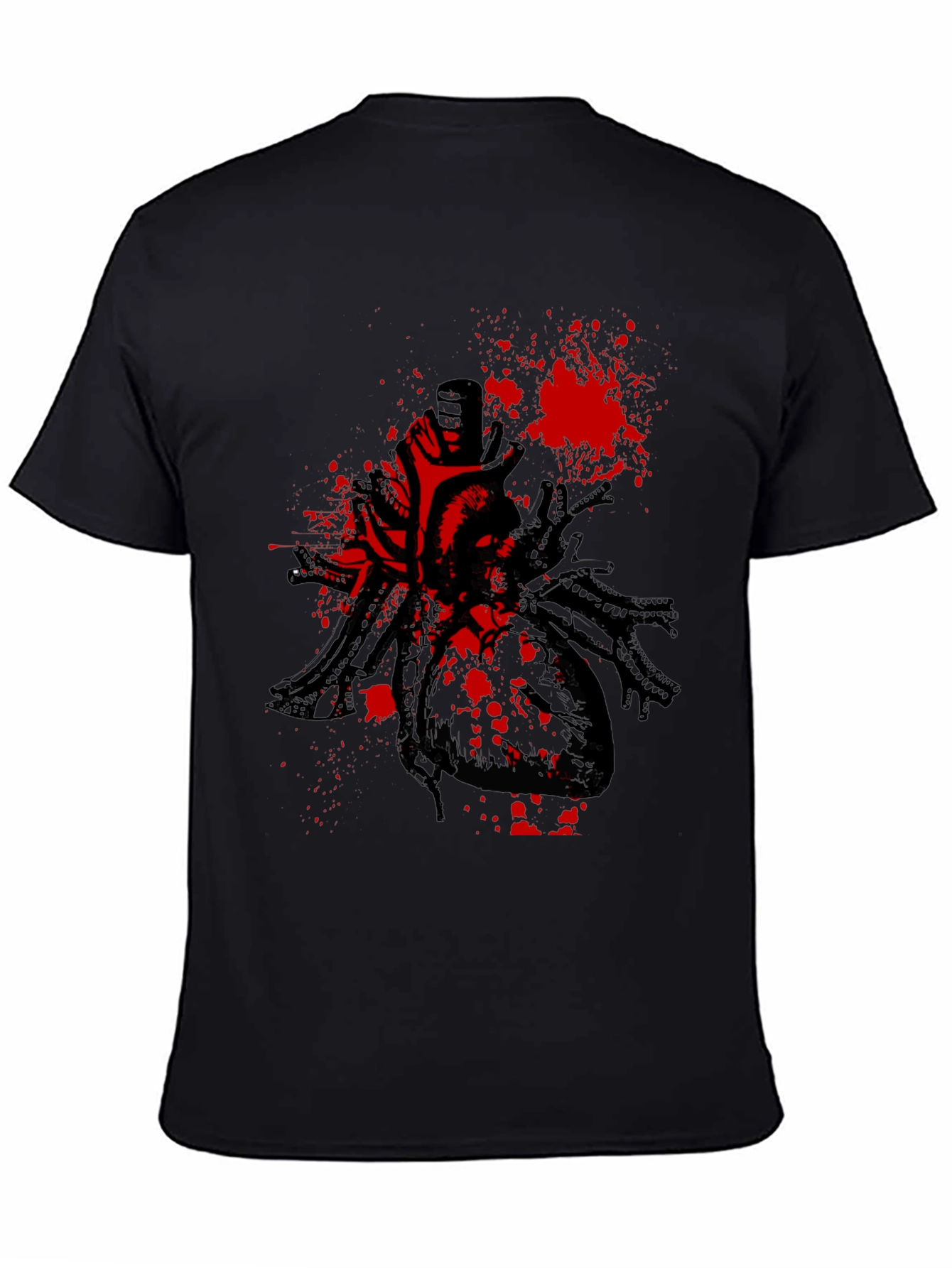 Cyberpunk Heart T-Shirt - Black Graphic Tee