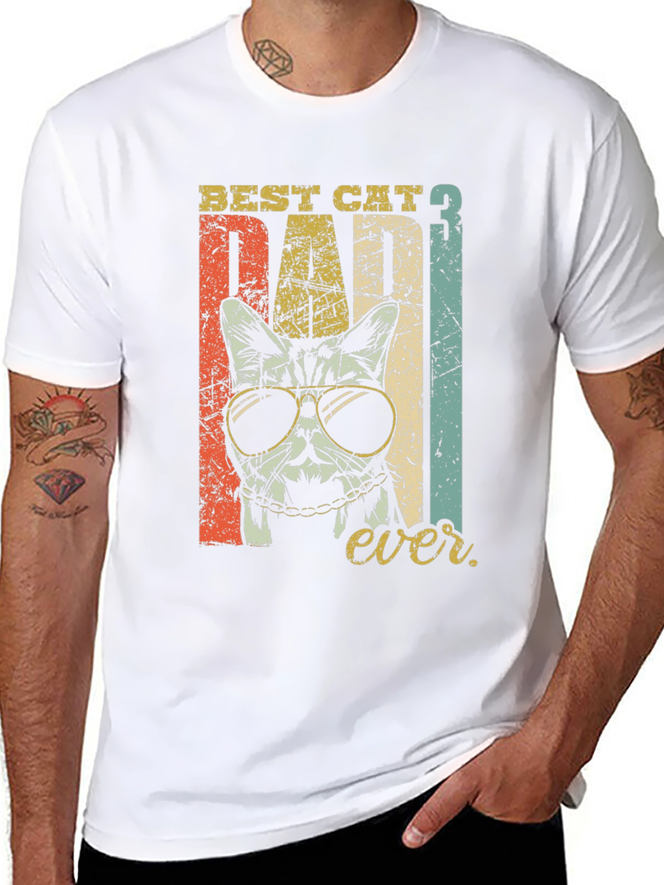 Best Cat Dad Ever T-Shirt